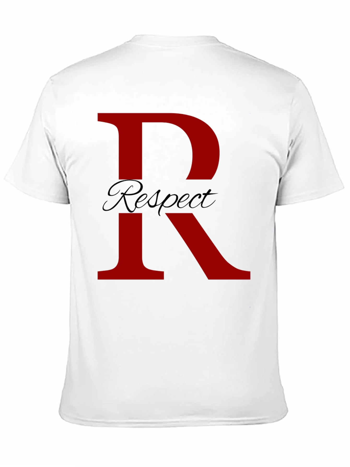 Respect T-Shirt - Bold Red Initial