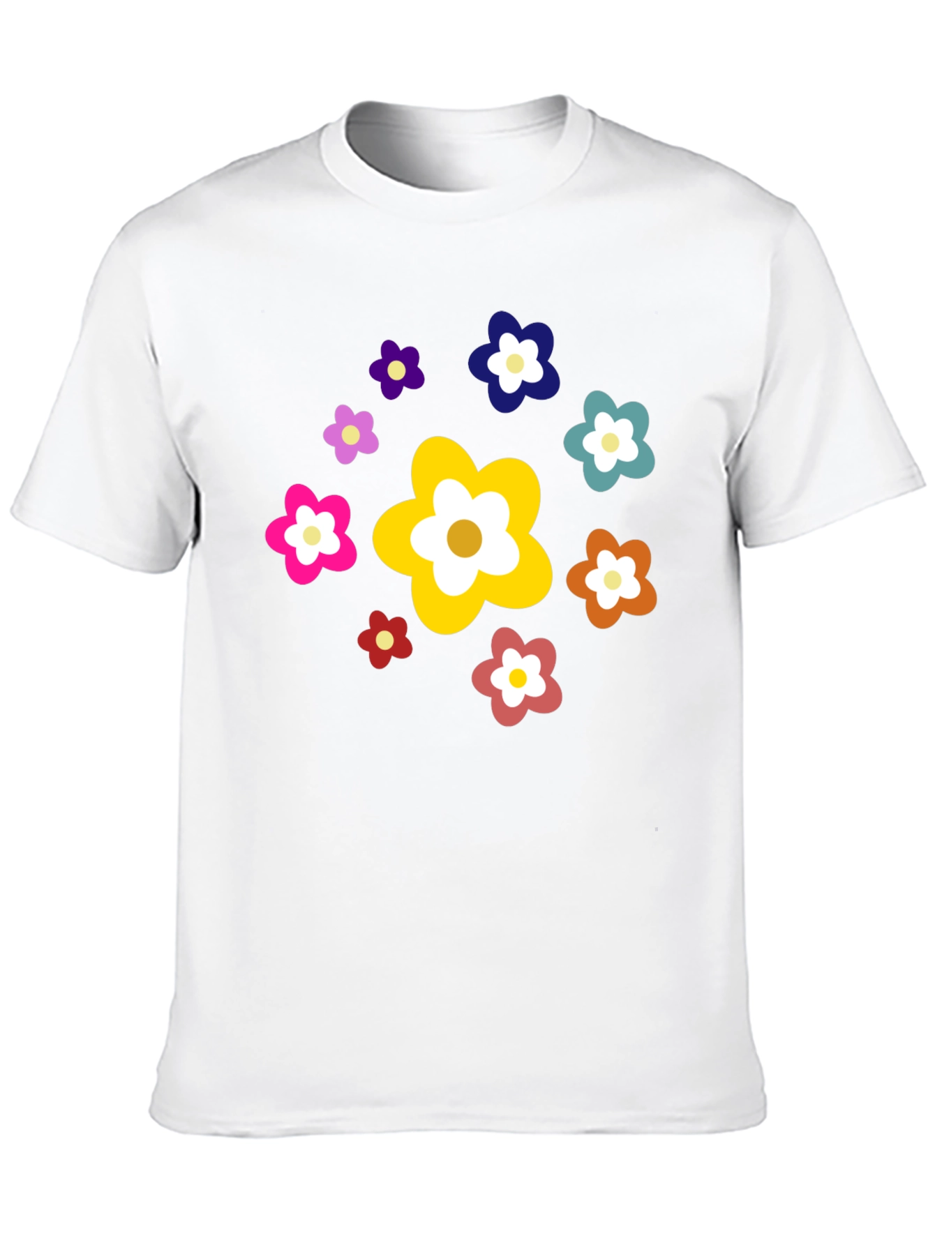 Floral Power Black Tee