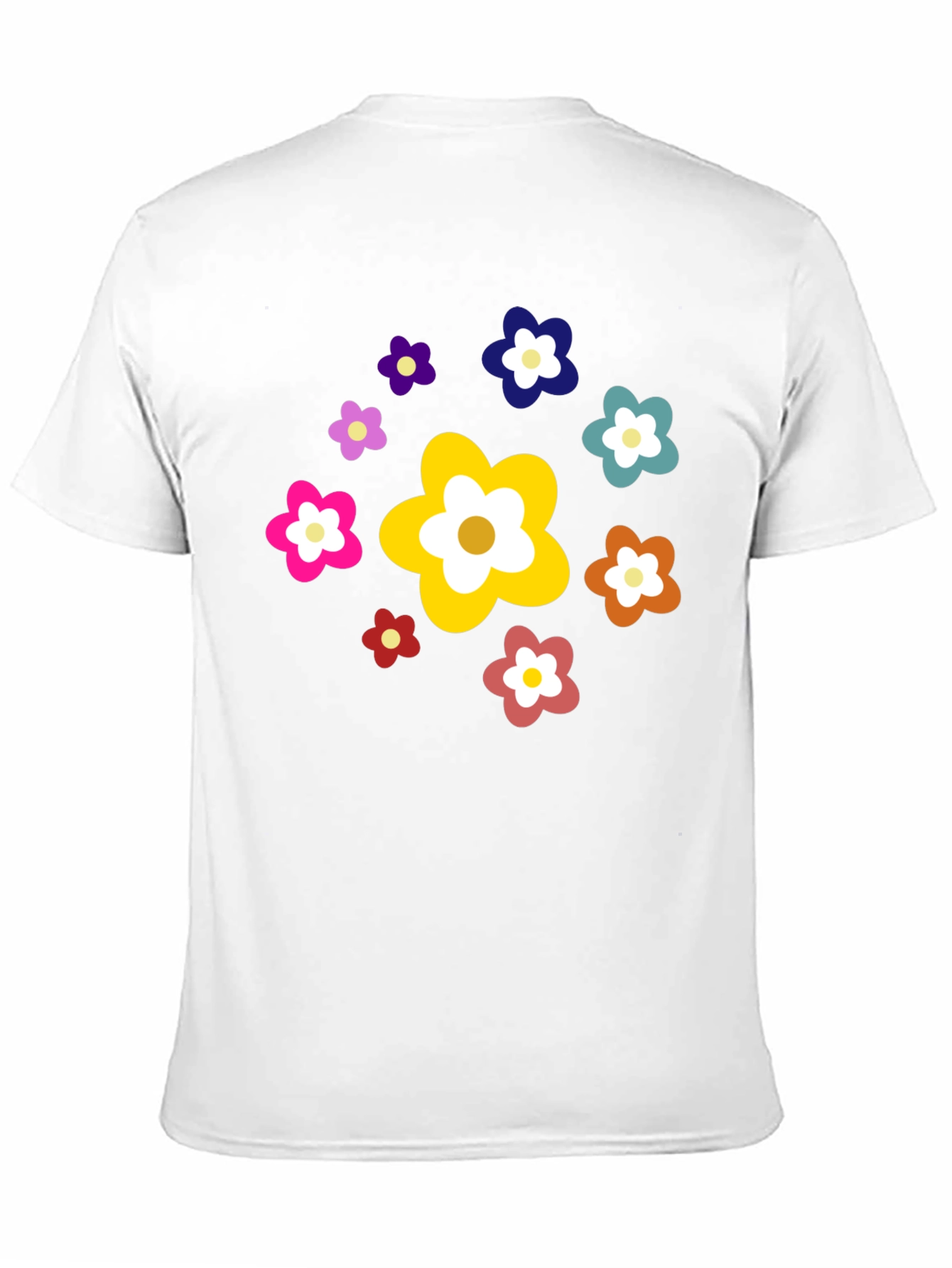 Floral Power Black Tee