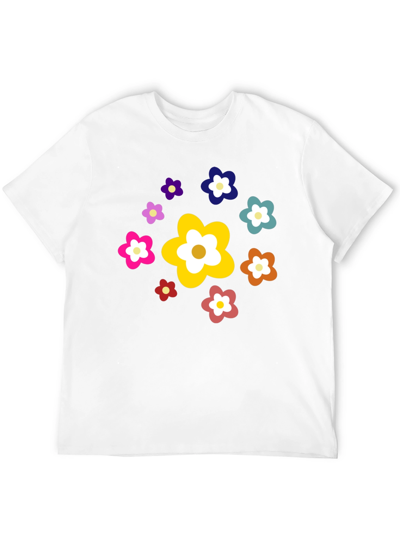 Floral Power Black Tee