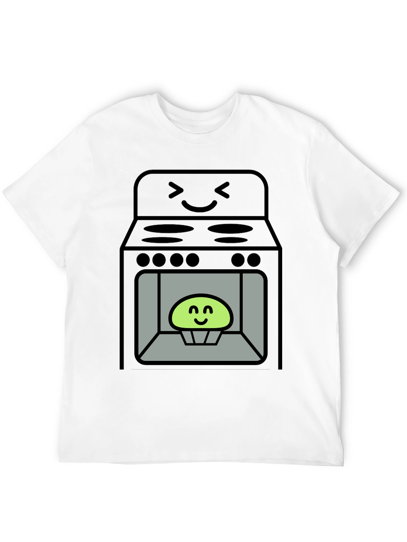 Funny Cartoon Oven Cooking T-Shirt