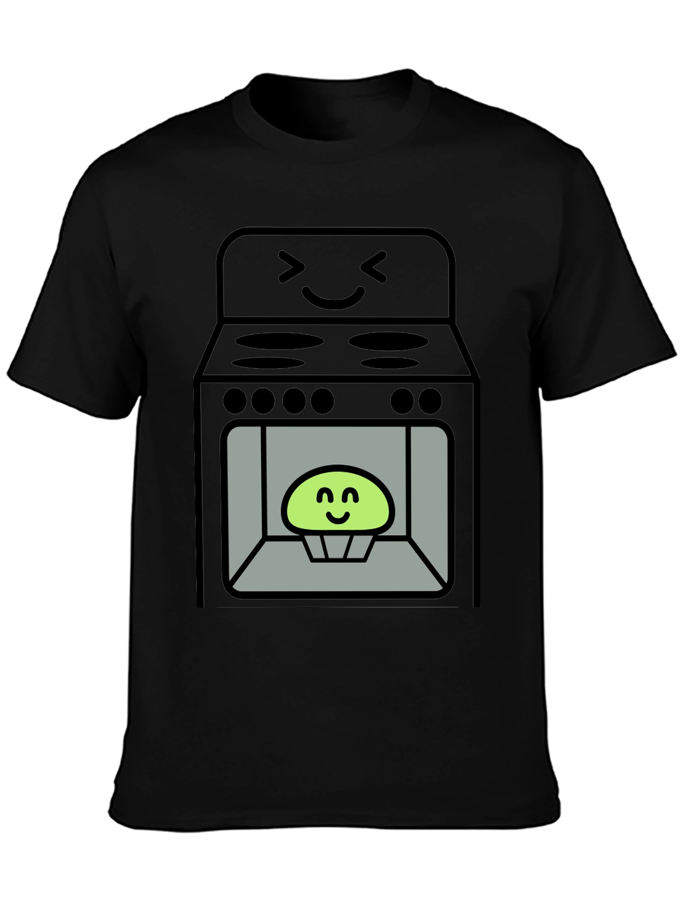 Funny Cartoon Oven Cooking T-Shirt