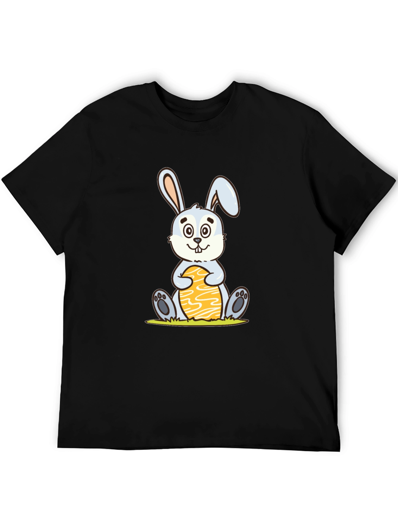 Cute Easter Bunny Holding Egg - Graphic T-Shirt