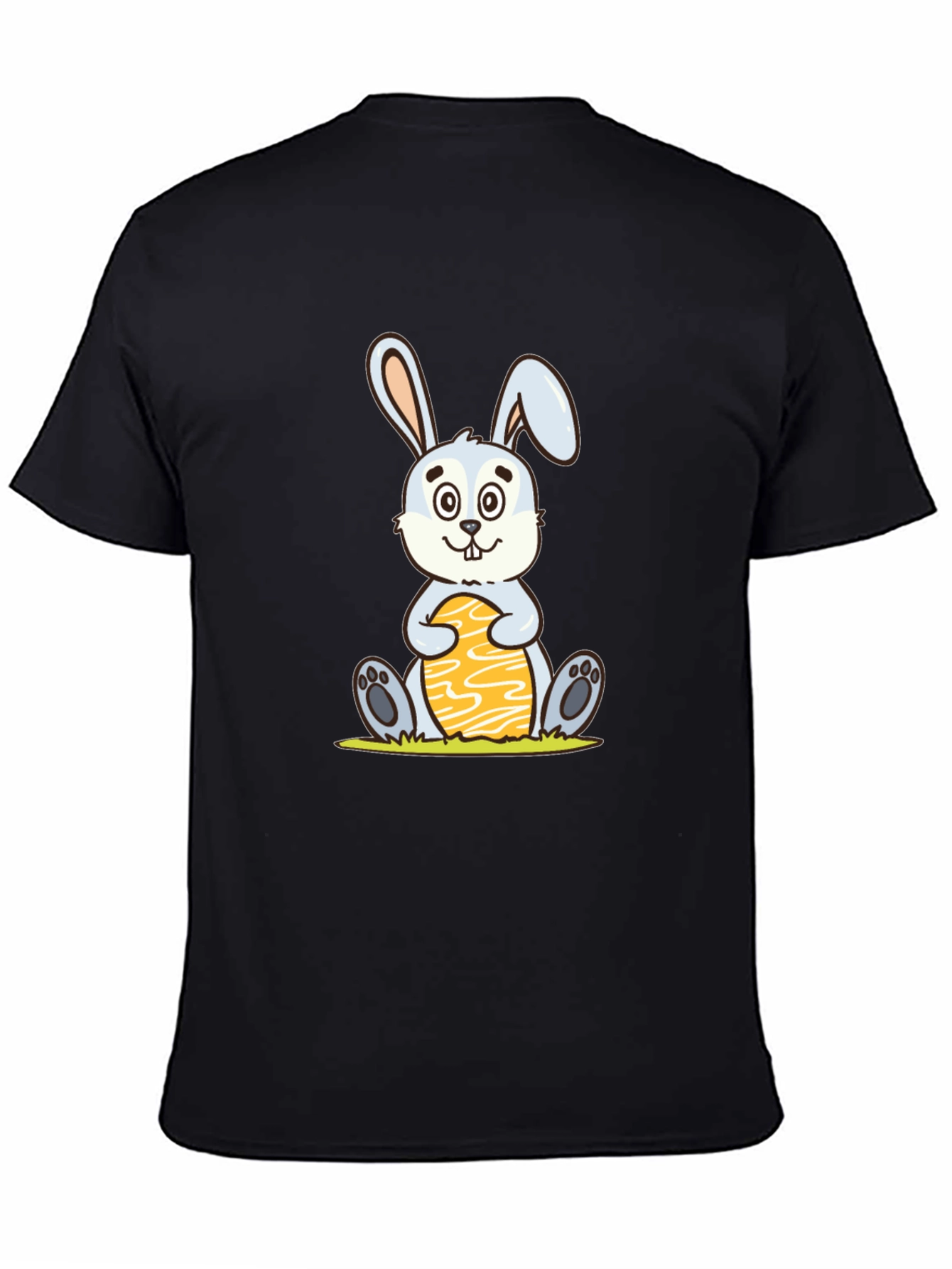Cute Easter Bunny Holding Egg - Graphic T-Shirt