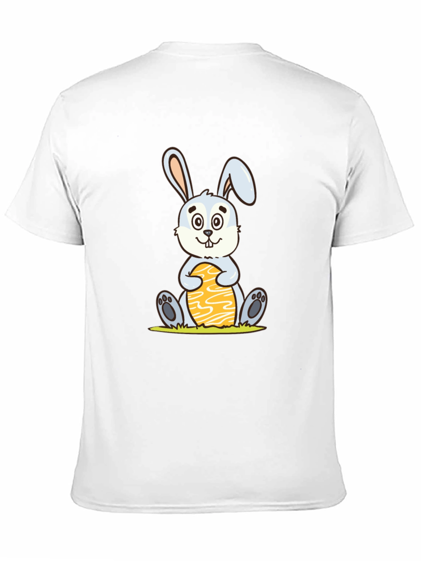 Cute Easter Bunny Holding Egg - Graphic T-Shirt
