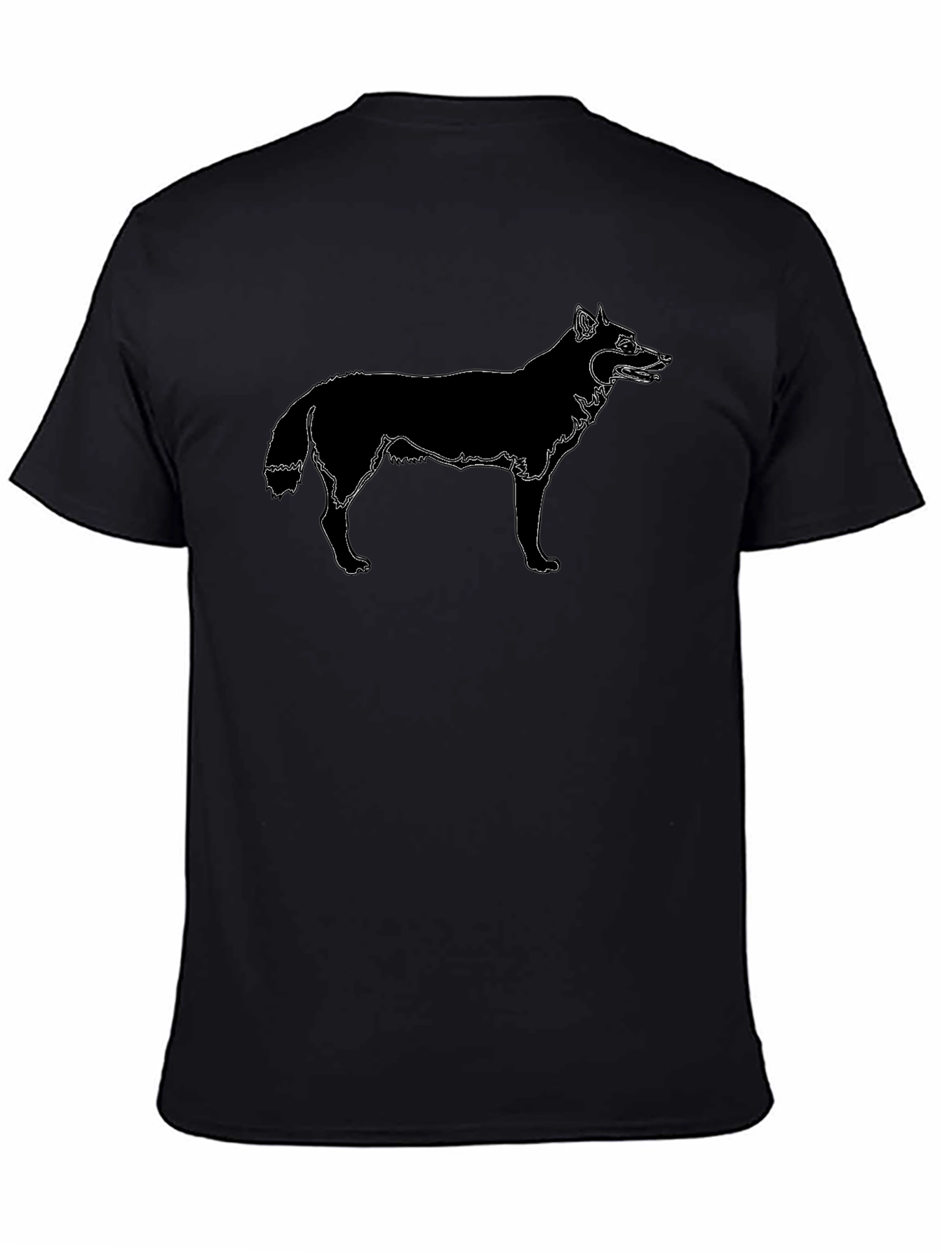 Black Wolf Graphic Tee - Modern Style