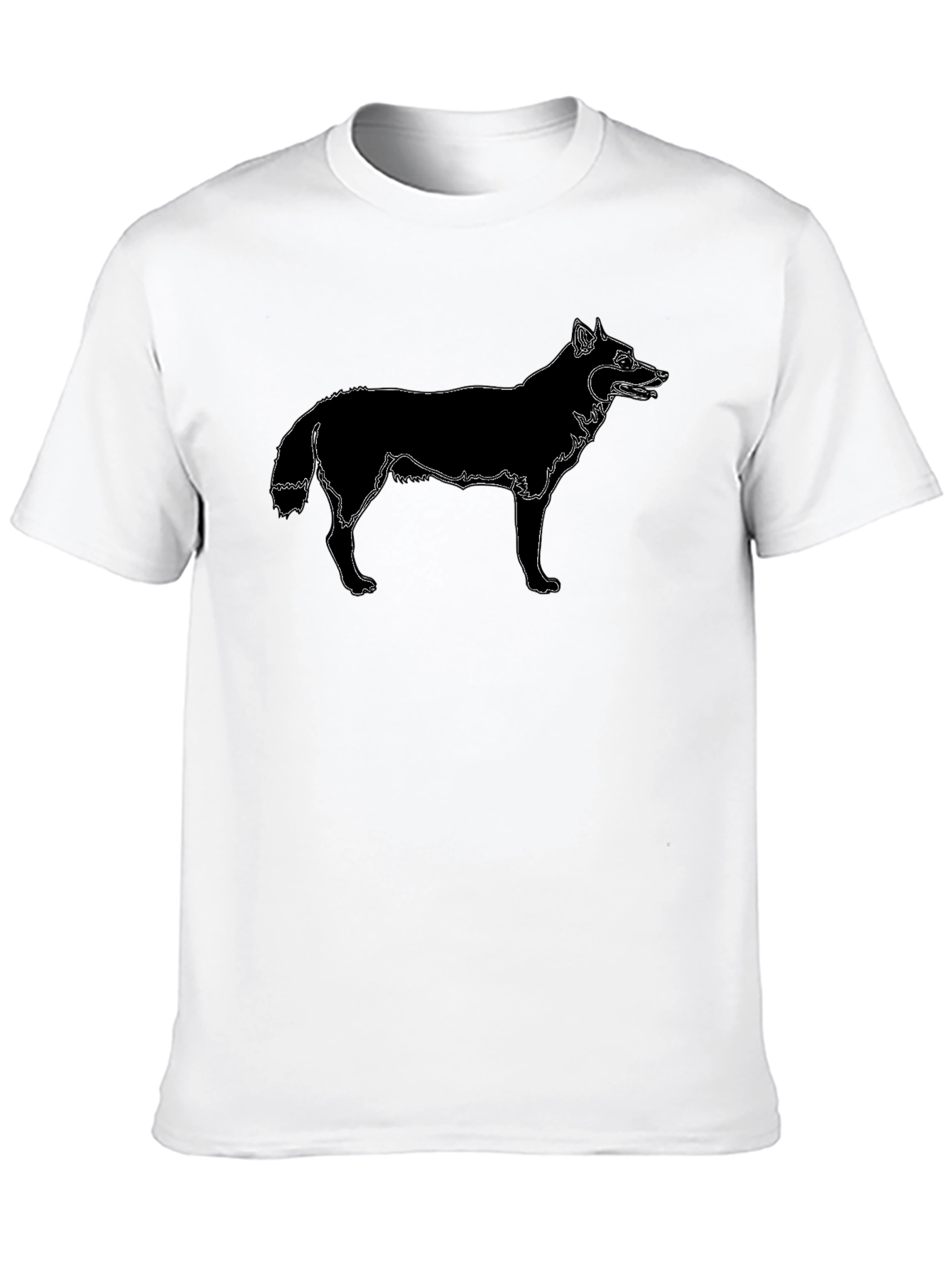 Black Wolf Graphic Tee - Modern Style