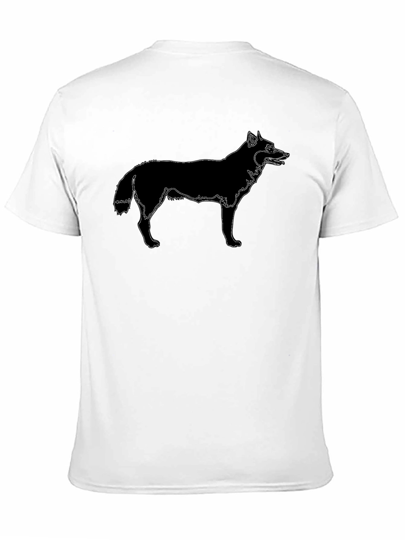 Black Wolf Graphic Tee - Modern Style