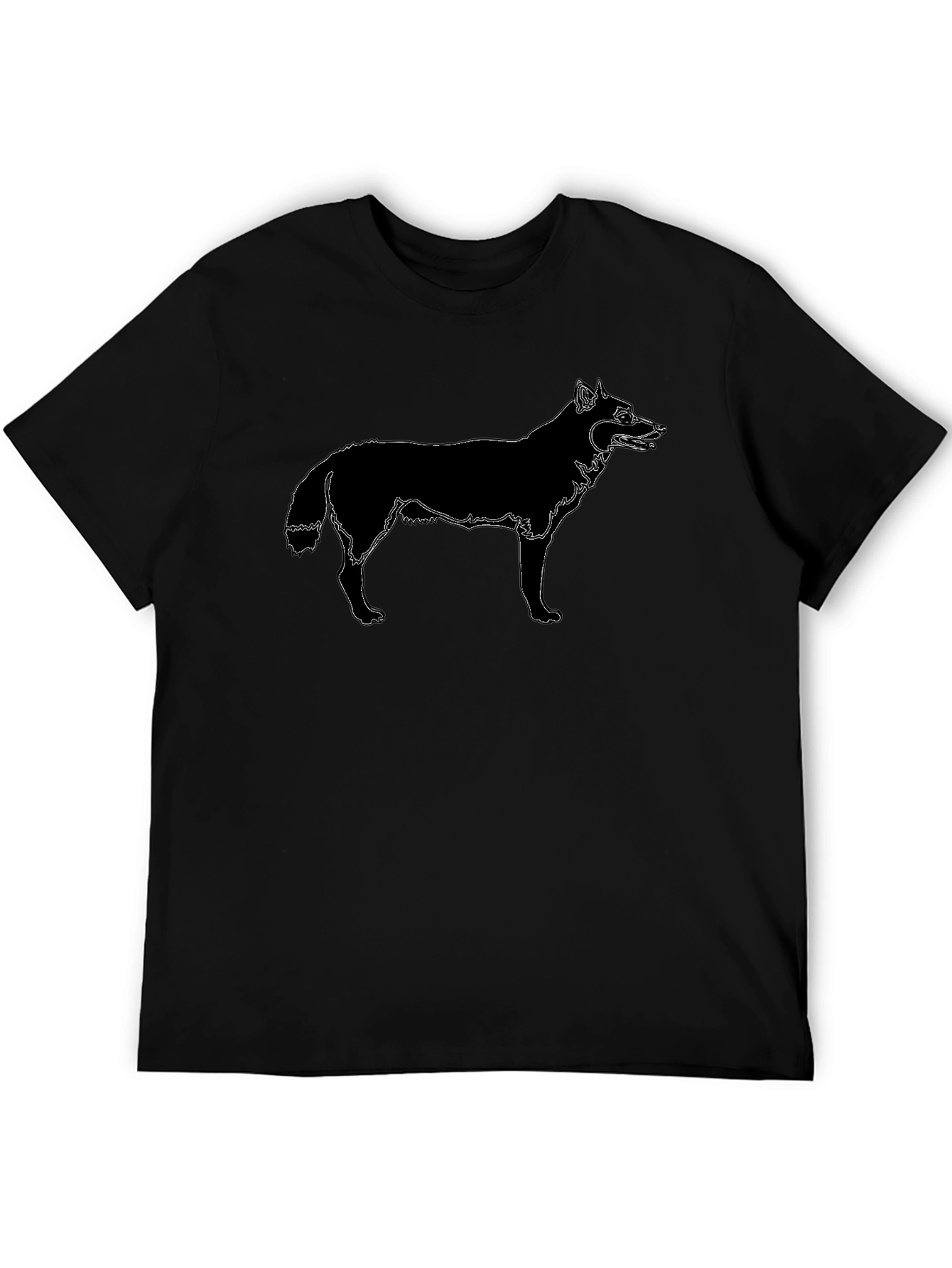 Black Wolf Graphic Tee - Modern Style