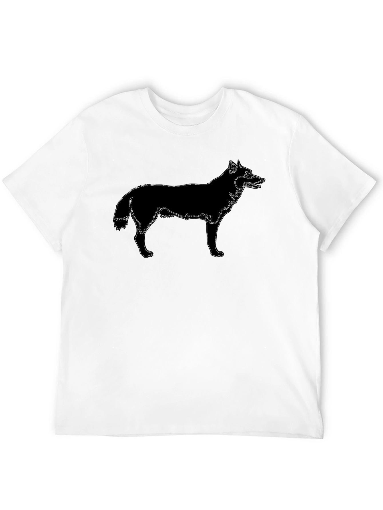 Black Wolf Graphic Tee - Modern Style