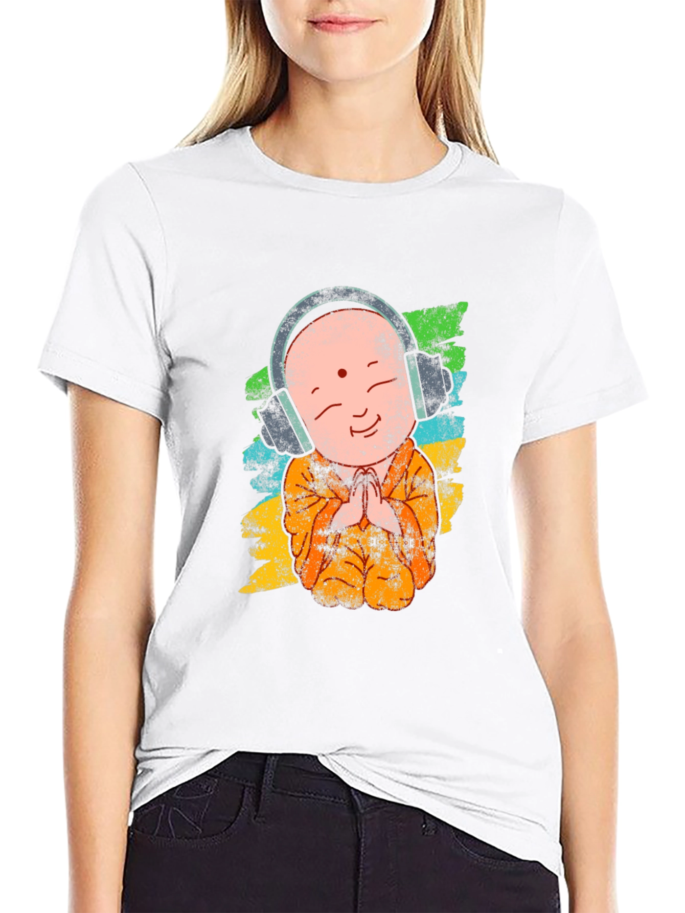 Buddha DJ Graphic Tee - Zen Vibes T-Shirt