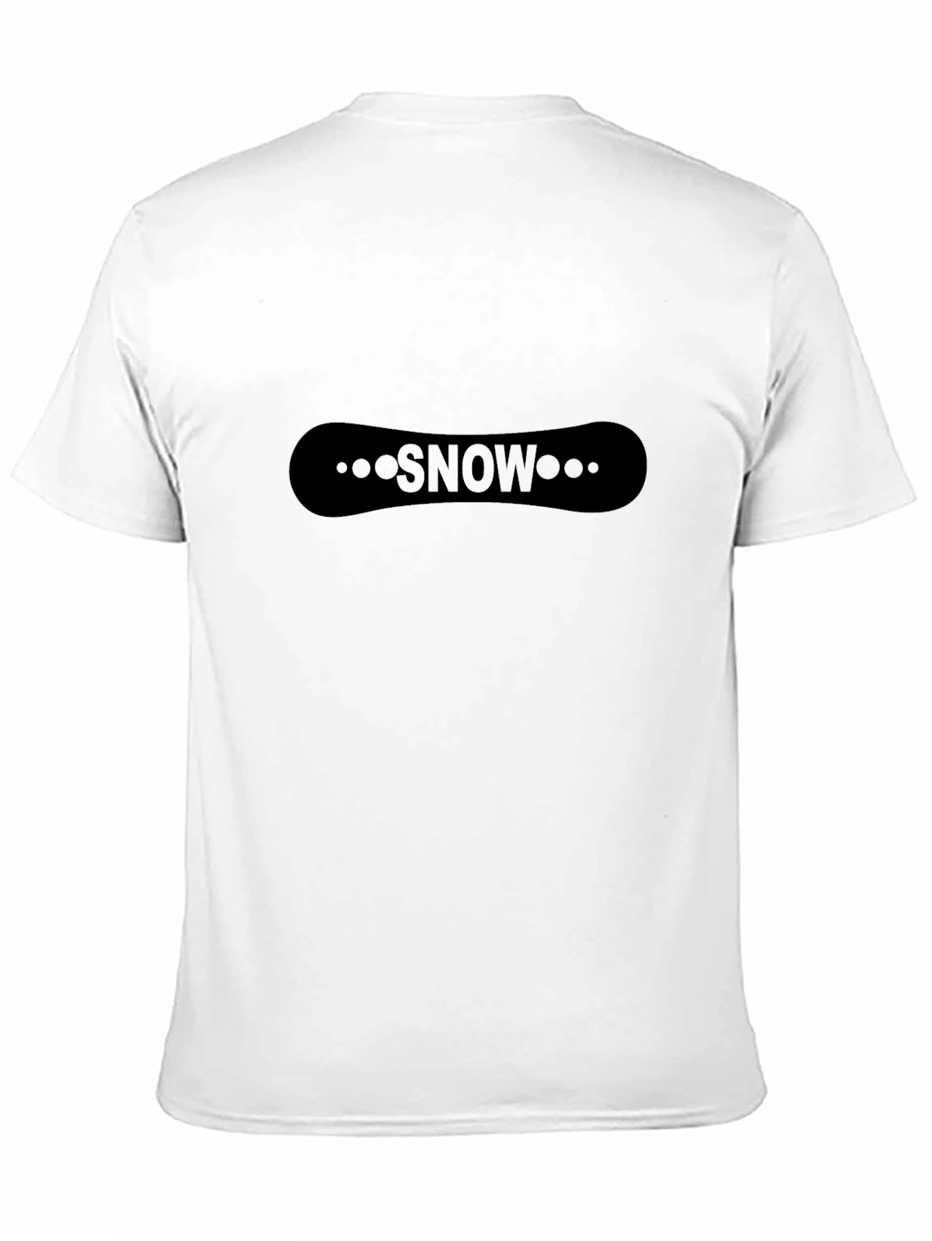 Mens Black Snowboard Graphic Tee