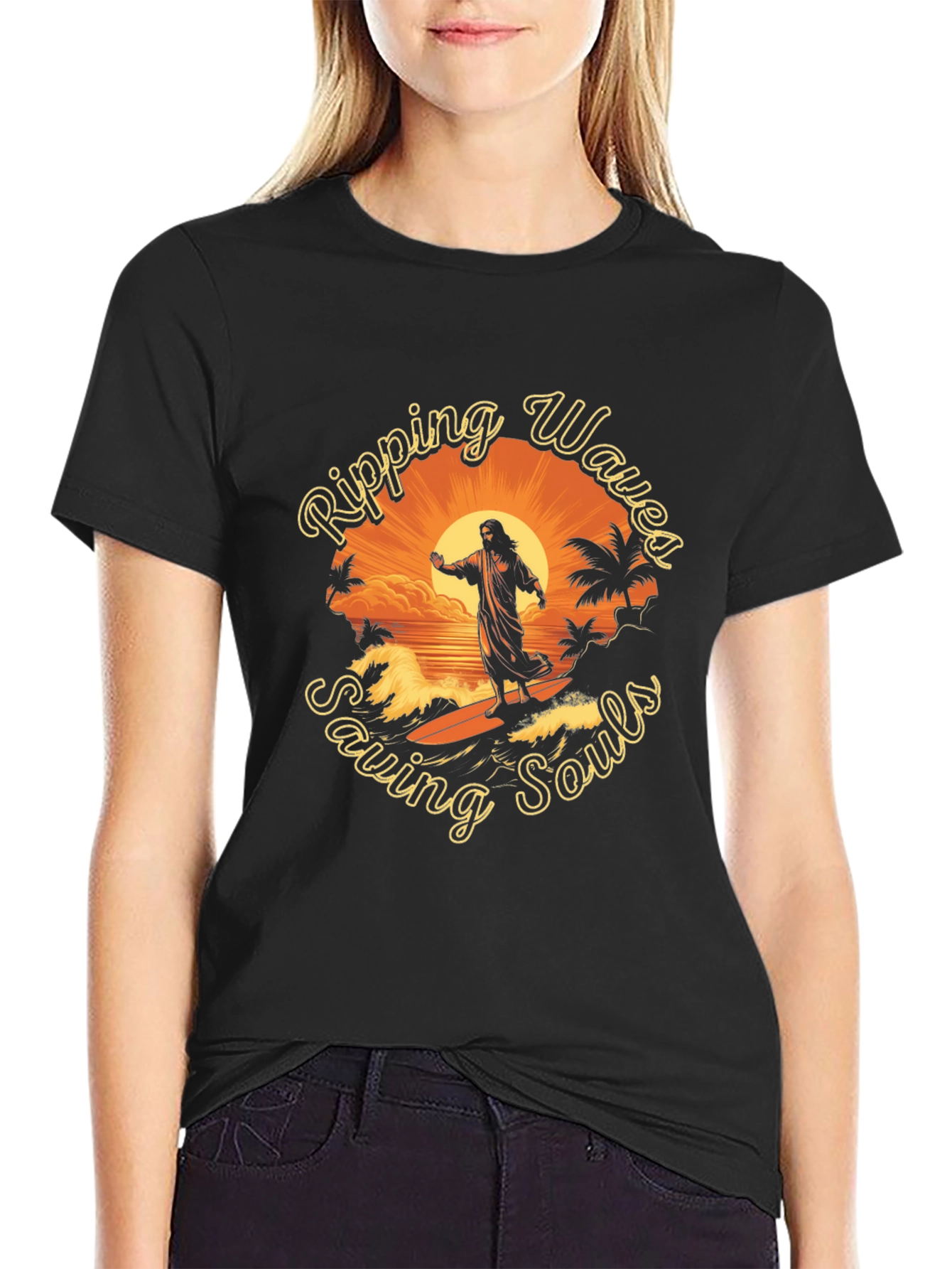 Ripping Waves Saving Souls Tee