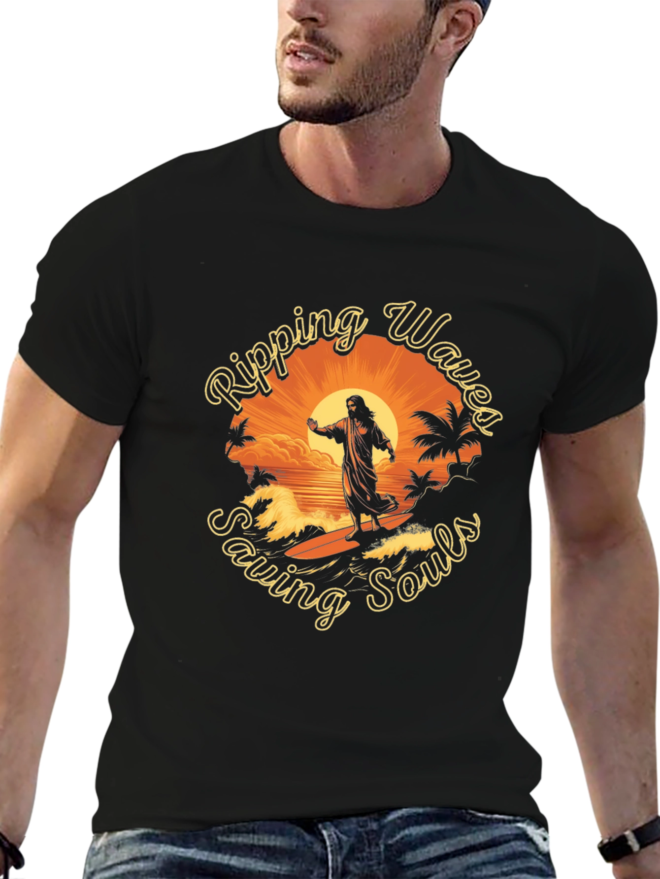 Ripping Waves Saving Souls Tee