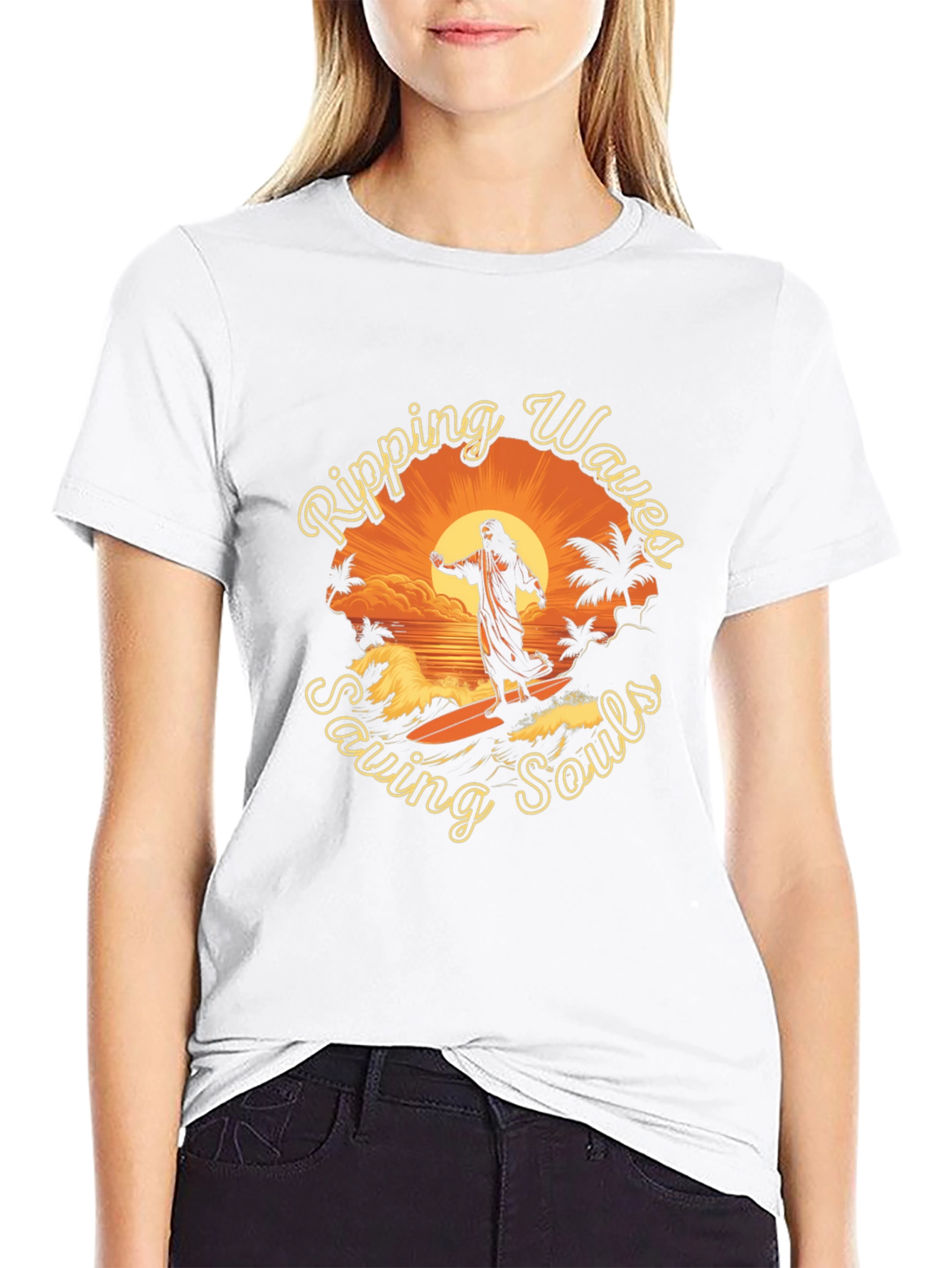 Ripping Waves Saving Souls Tee