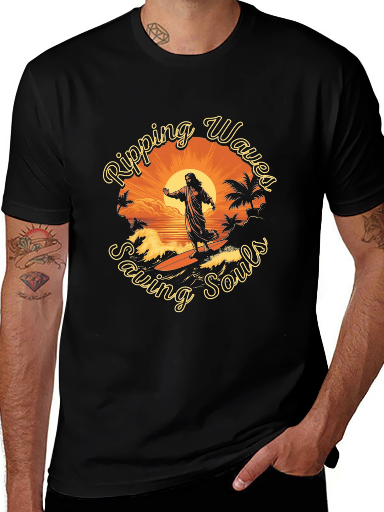 Ripping Waves Saving Souls Tee