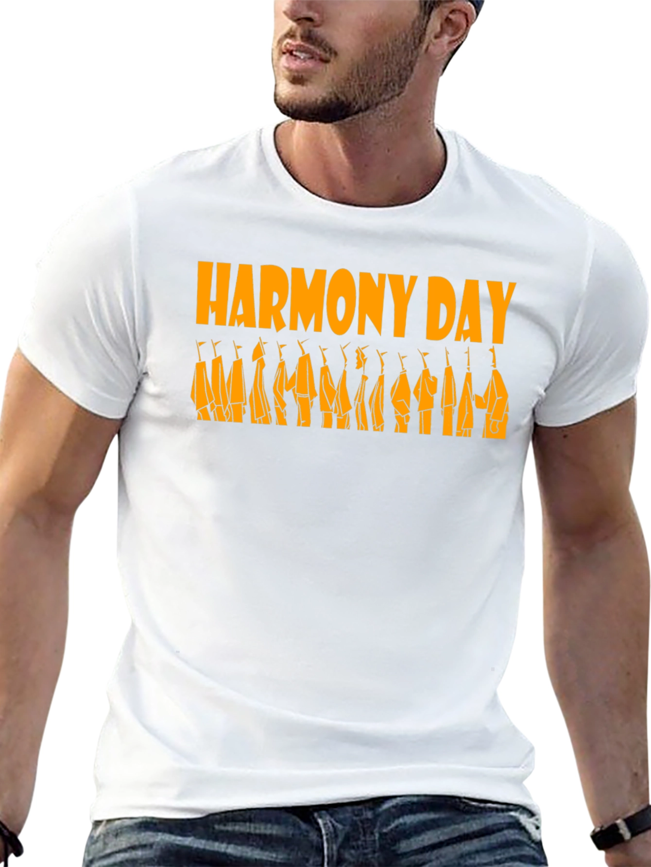 Harmony Day Black T-Shirt