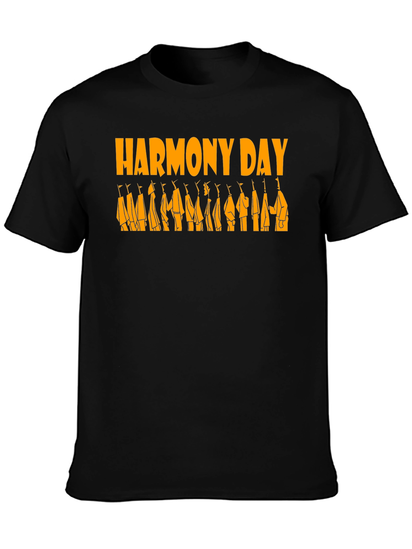 Harmony Day Black T-Shirt