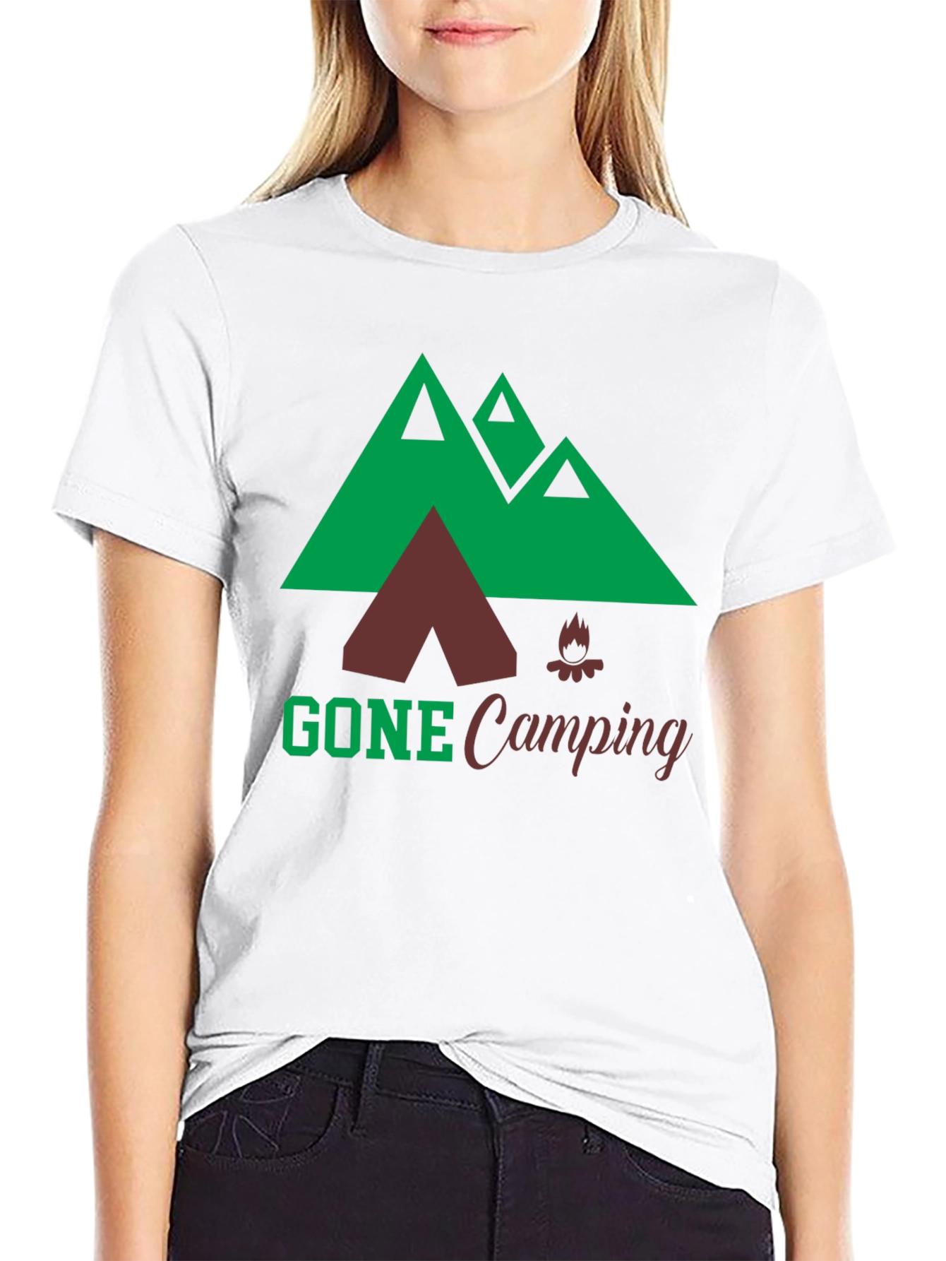 Gone Camping Graphic Tee - Outdoor Adventure T-Shirt