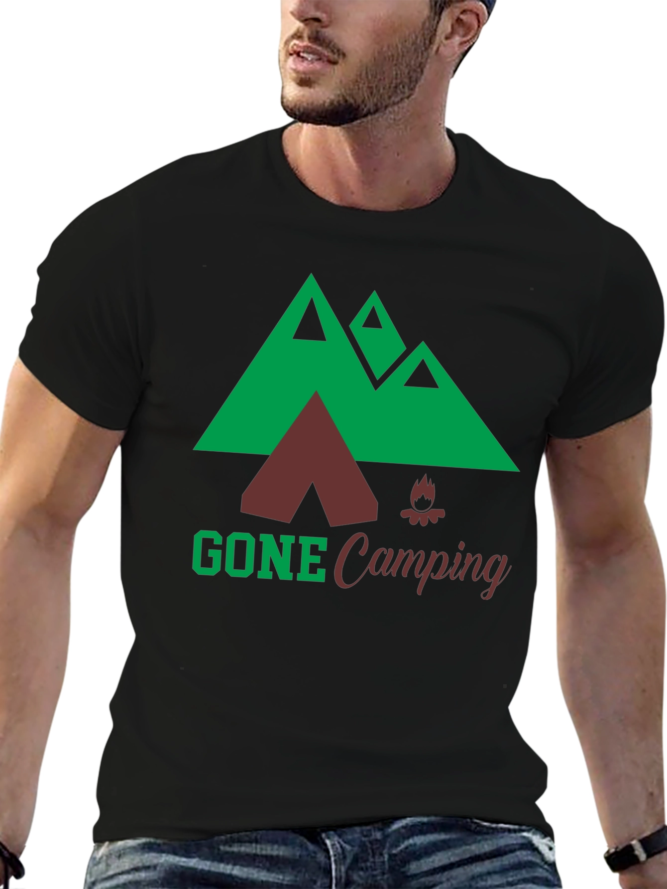 Gone Camping Graphic Tee - Outdoor Adventure T-Shirt