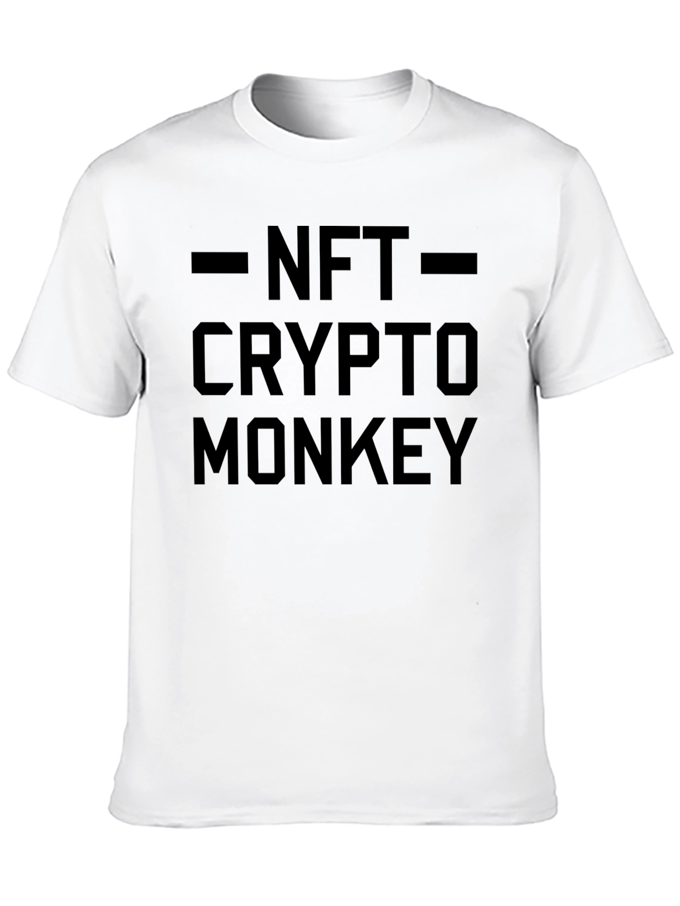 NFT Crypto Monkey Graphic Tee - Black