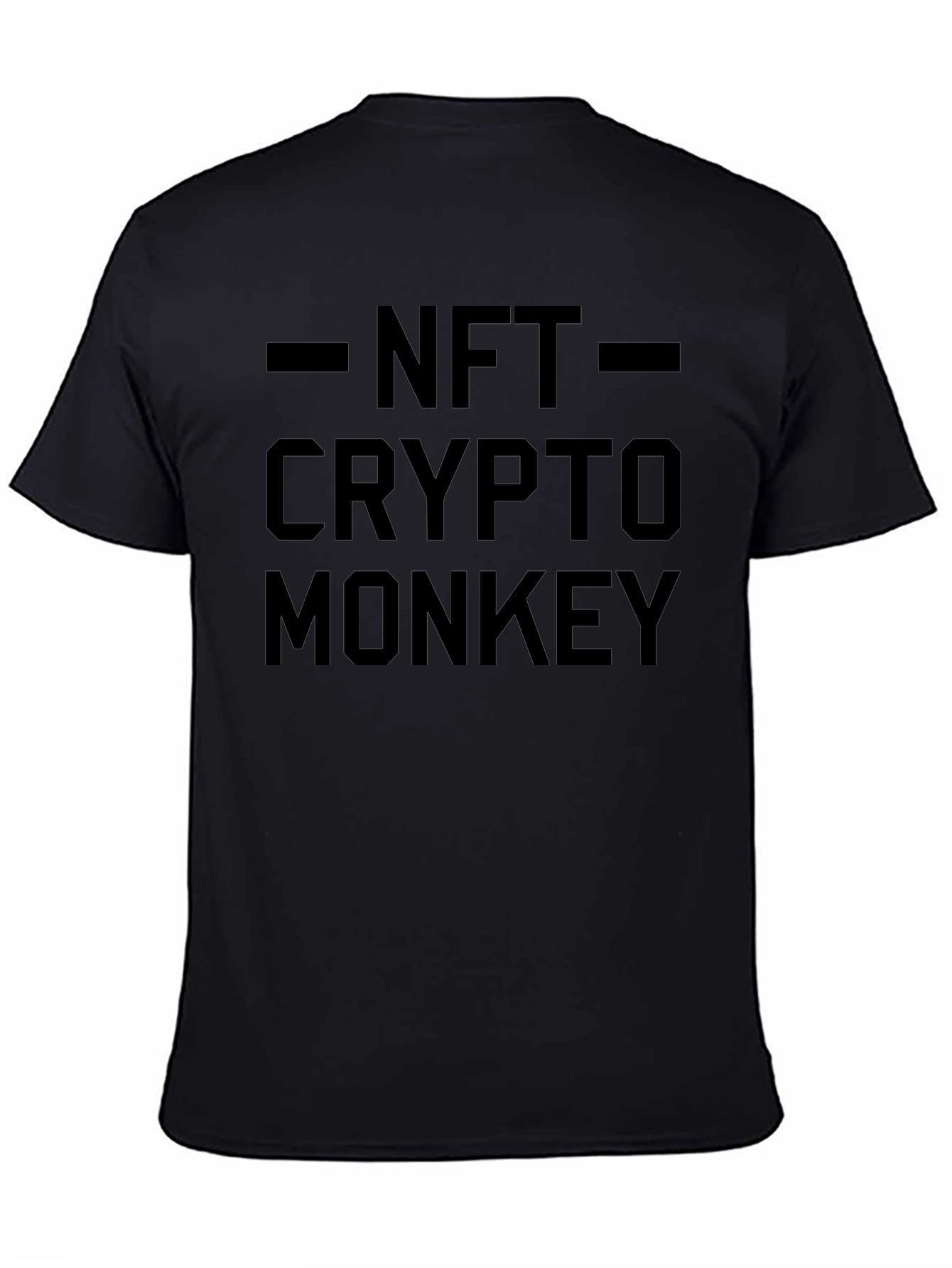 NFT Crypto Monkey Graphic Tee - Black