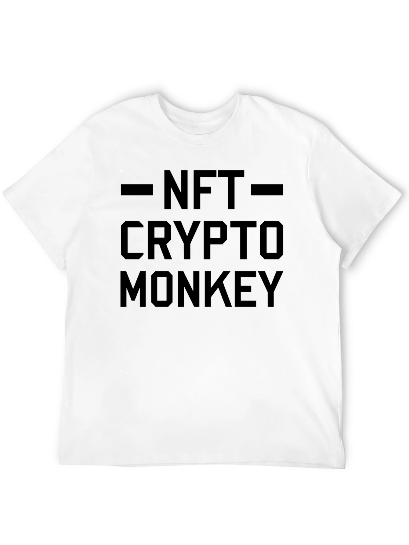 NFT Crypto Monkey Graphic Tee - Black