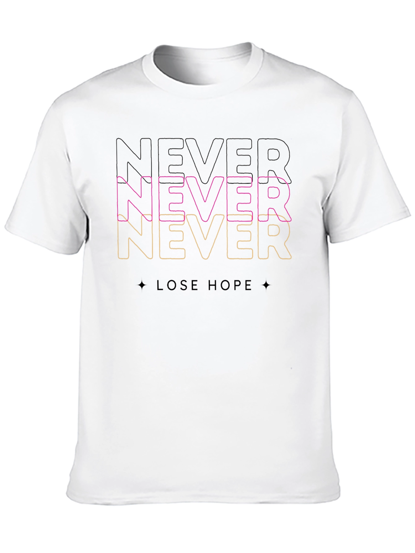 Never Lose Hope Graphic T-Shirt - Black