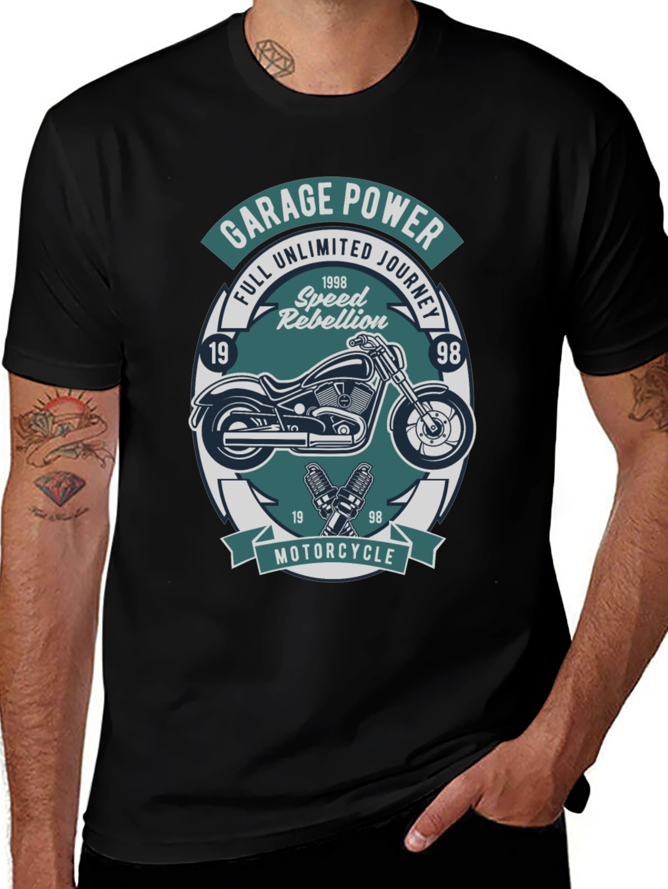Garage Power Motorcycle T-Shirt
