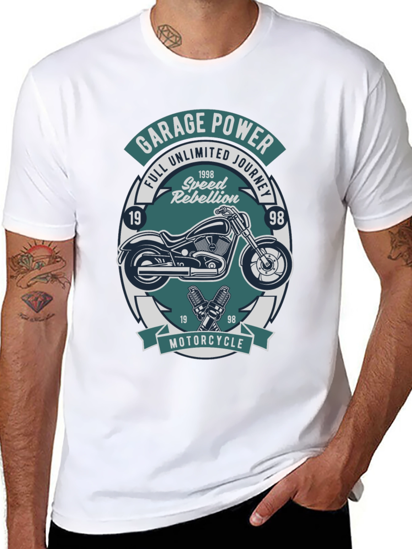 Garage Power Motorcycle T-Shirt