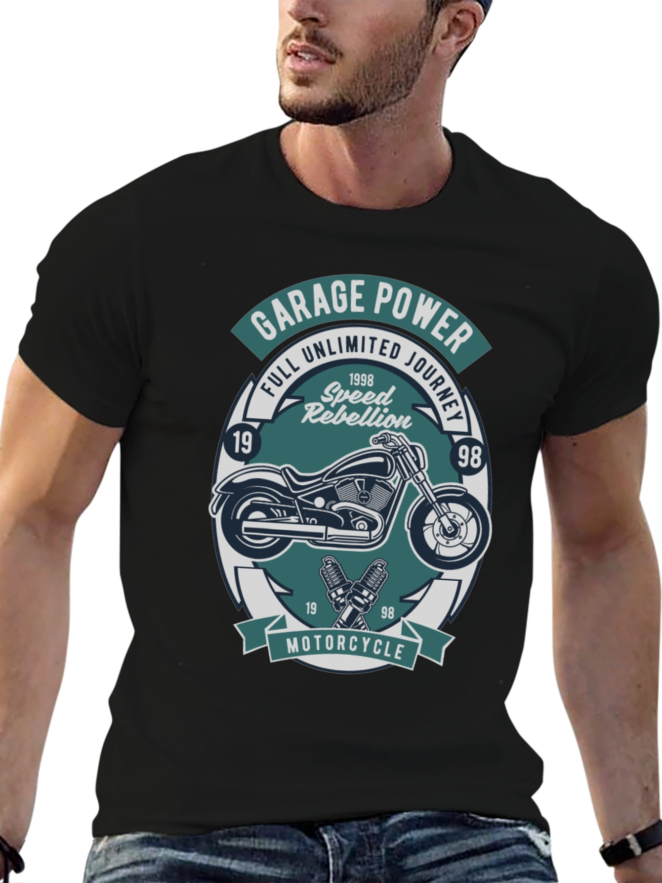 Garage Power Motorcycle T-Shirt