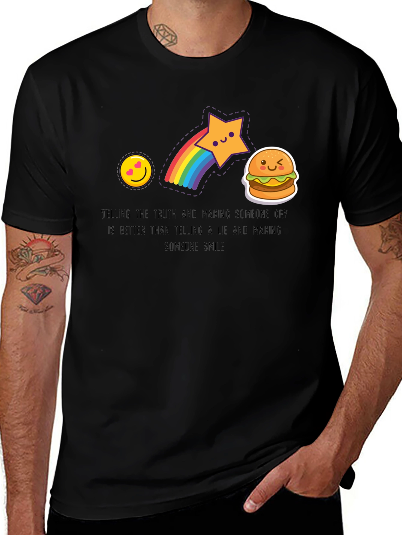 Emoji Graphic Tee - Telling the Truth