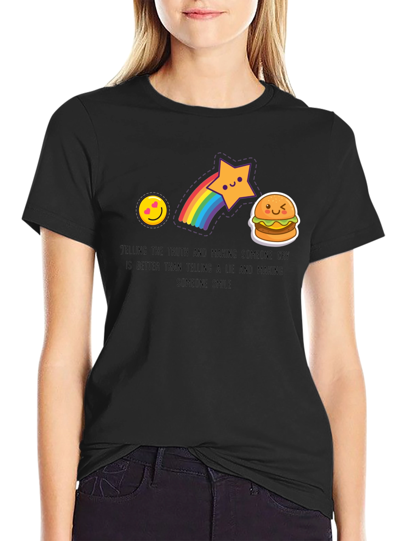 Emoji Graphic Tee - Telling the Truth