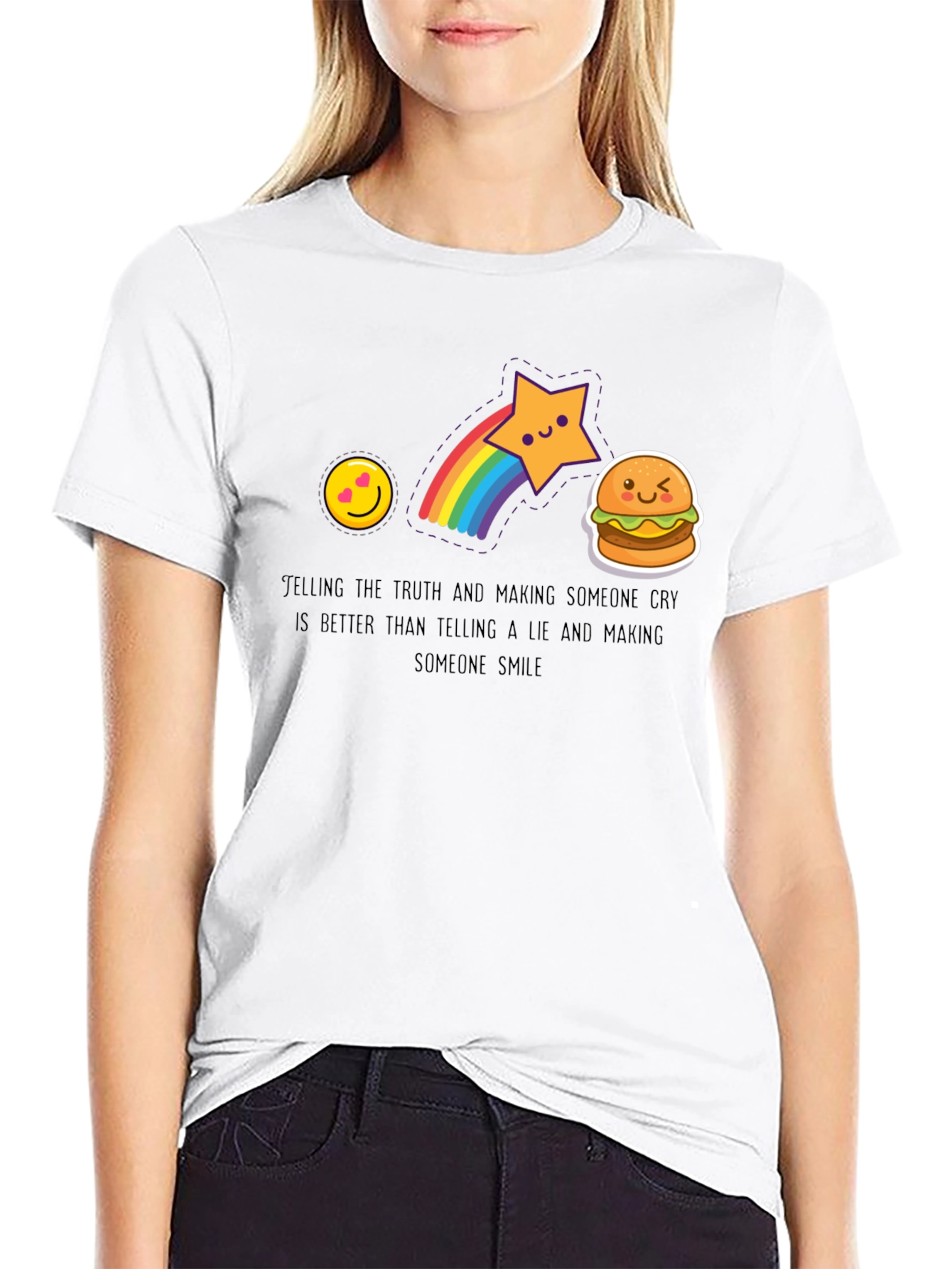 Emoji Graphic Tee - Telling the Truth