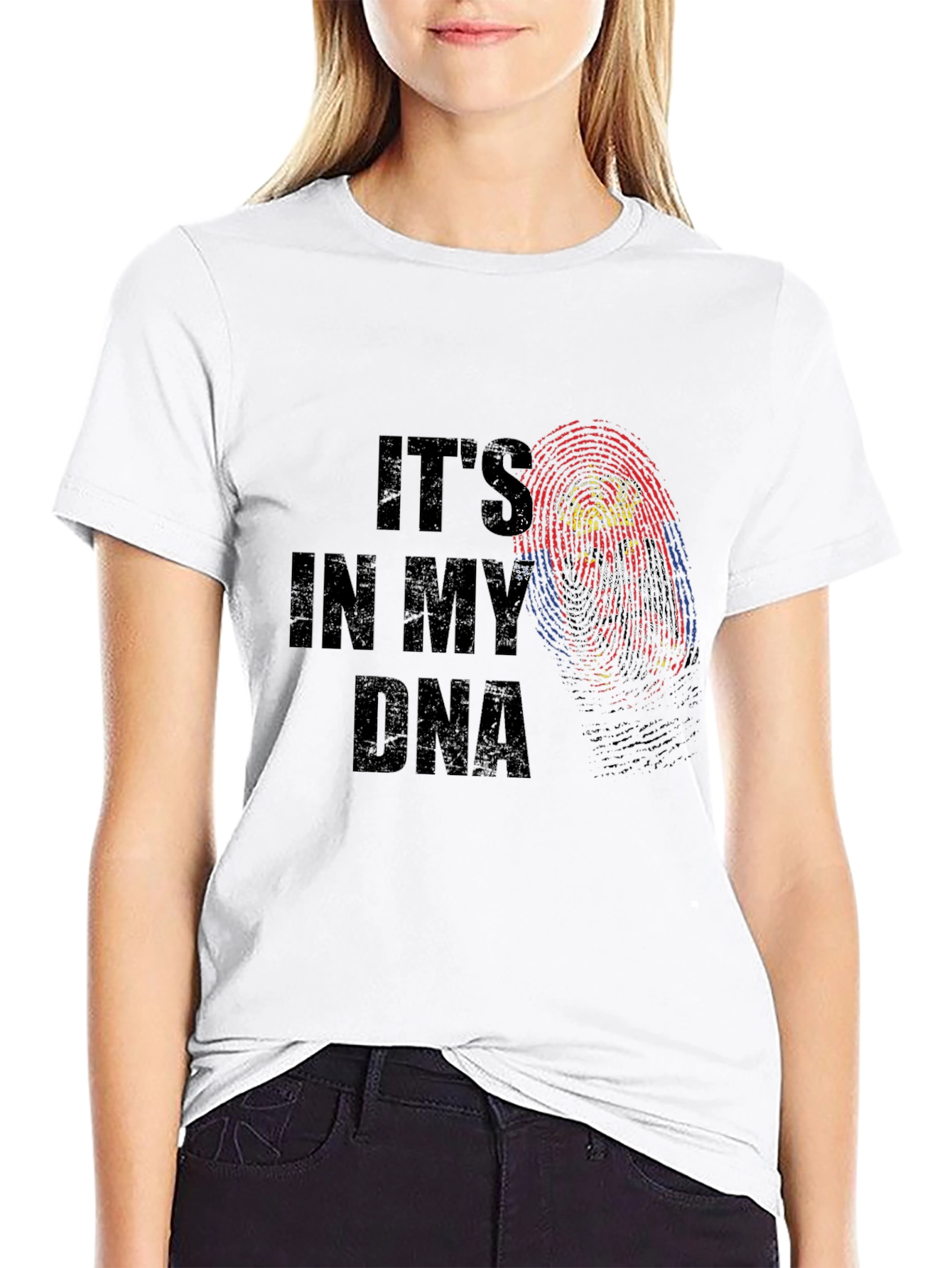 Its In My DNA Fingerprint Graphic T-Shirt
