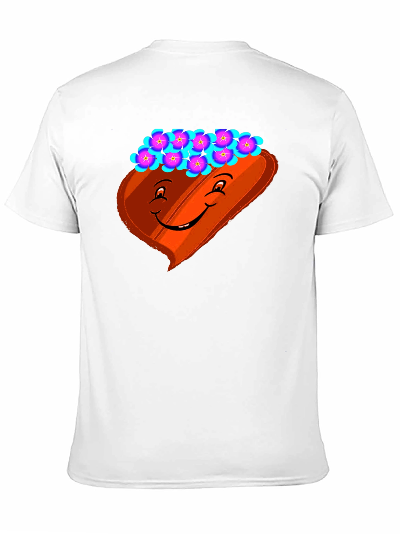 Novelty T-Shirt with Smiling Character Graphic
