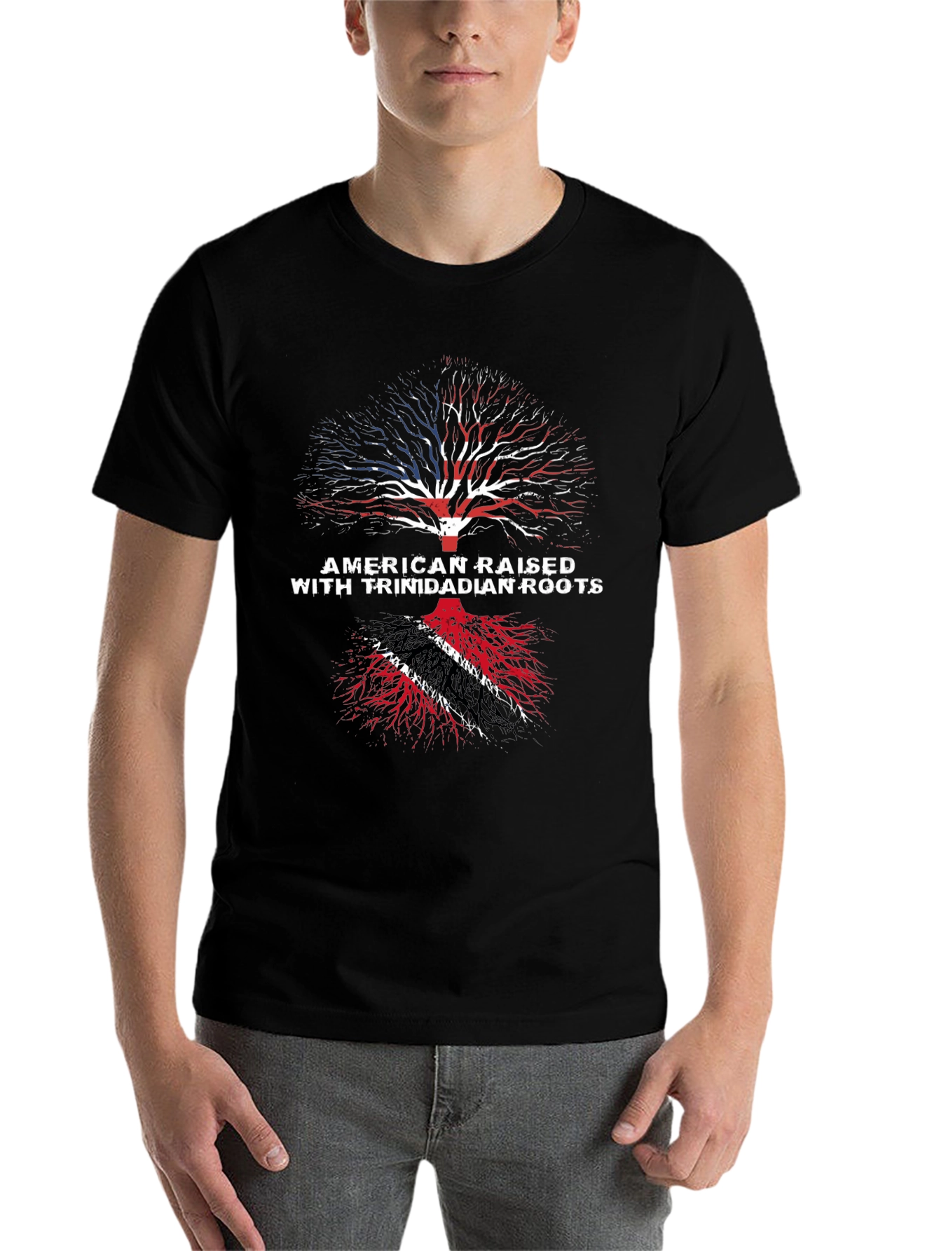 American Raised Trinidadian Roots T-Shirt