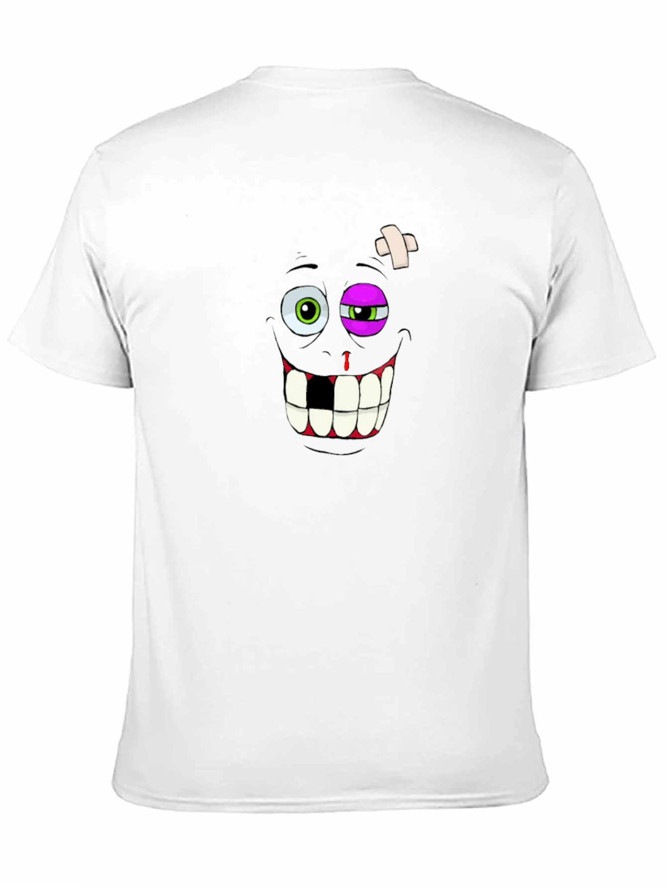 Funny Beaten Up Face Graphic T-Shirt