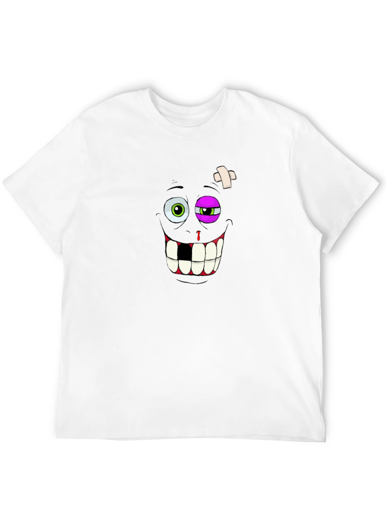 Funny Beaten Up Face Graphic T-Shirt