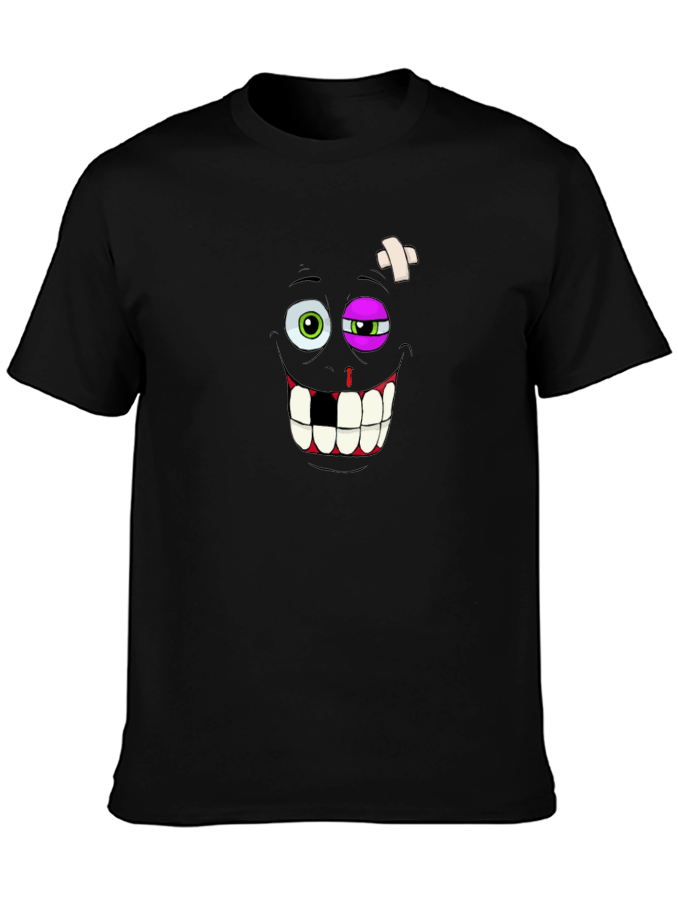 Funny Beaten Up Face Graphic T-Shirt
