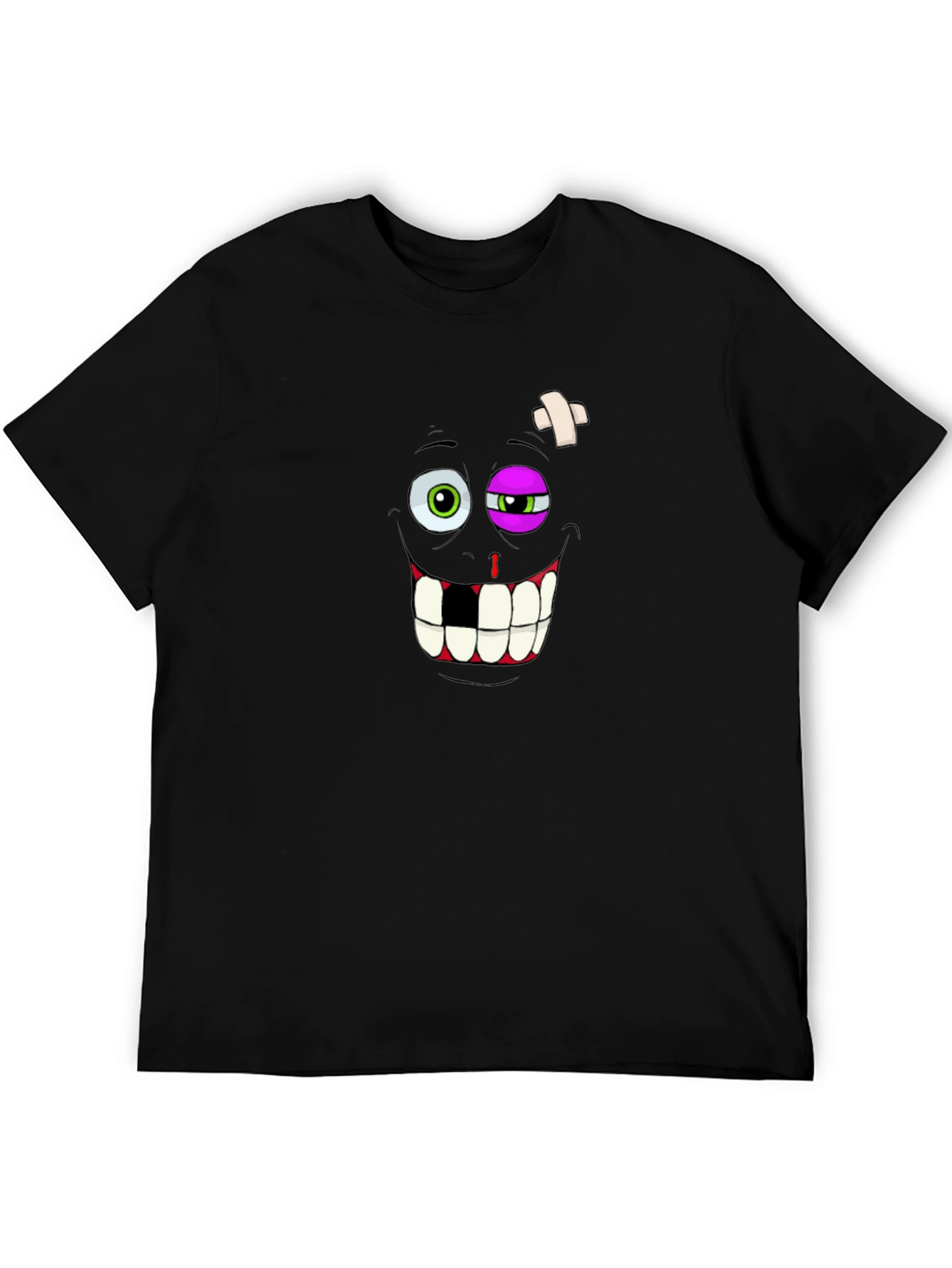 Funny Beaten Up Face Graphic T-Shirt