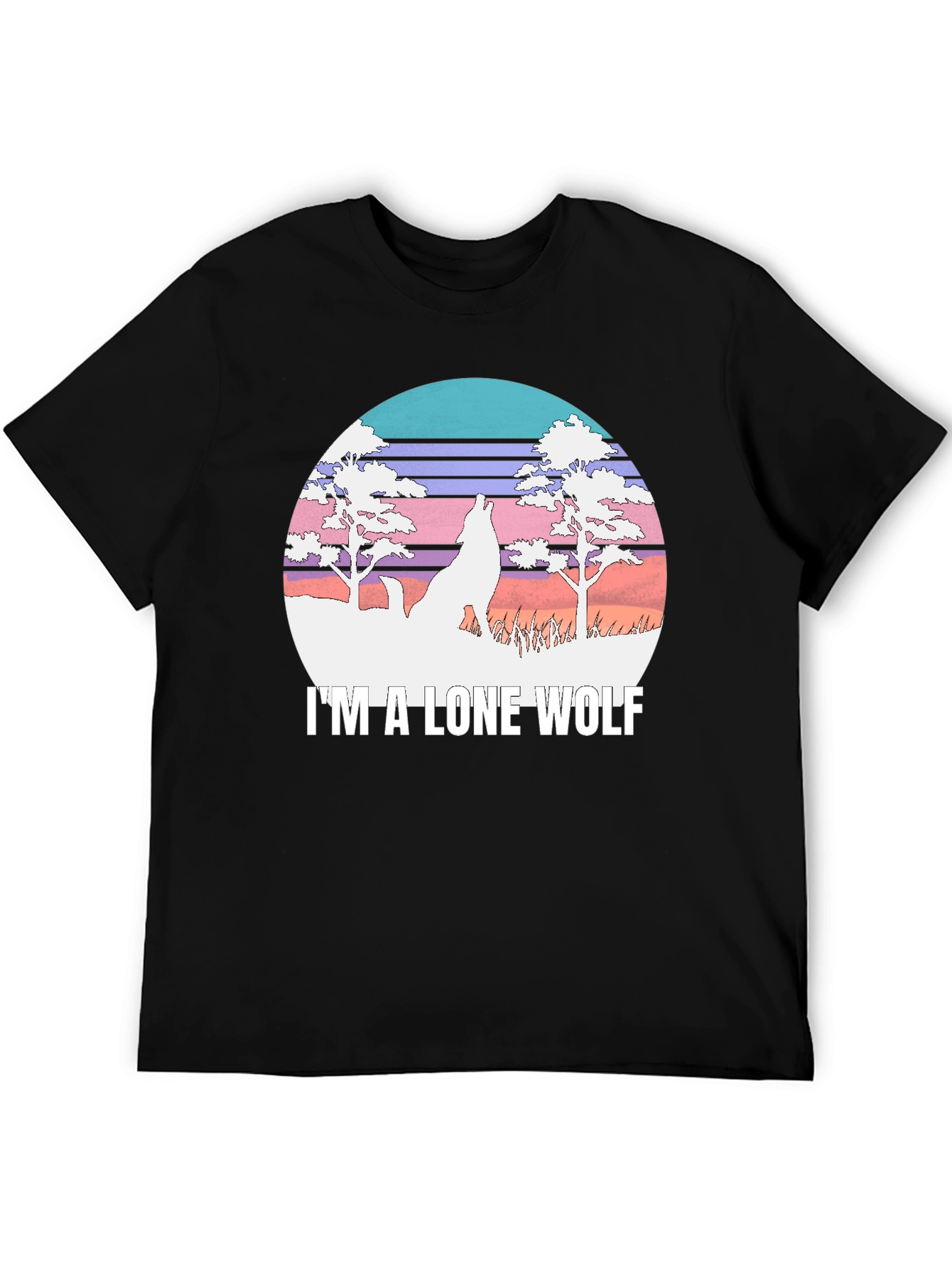 Lone Wolf Graphic Tee - Black T-Shirt