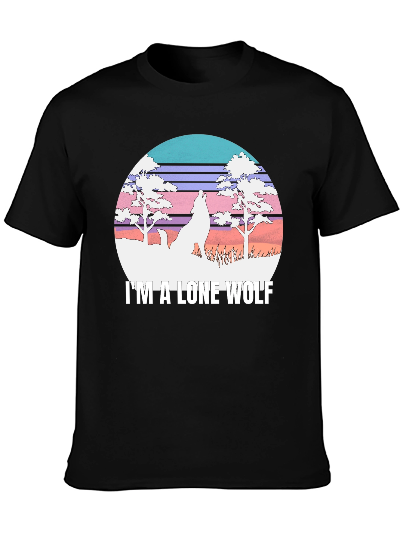 Lone Wolf Graphic Tee - Black T-Shirt