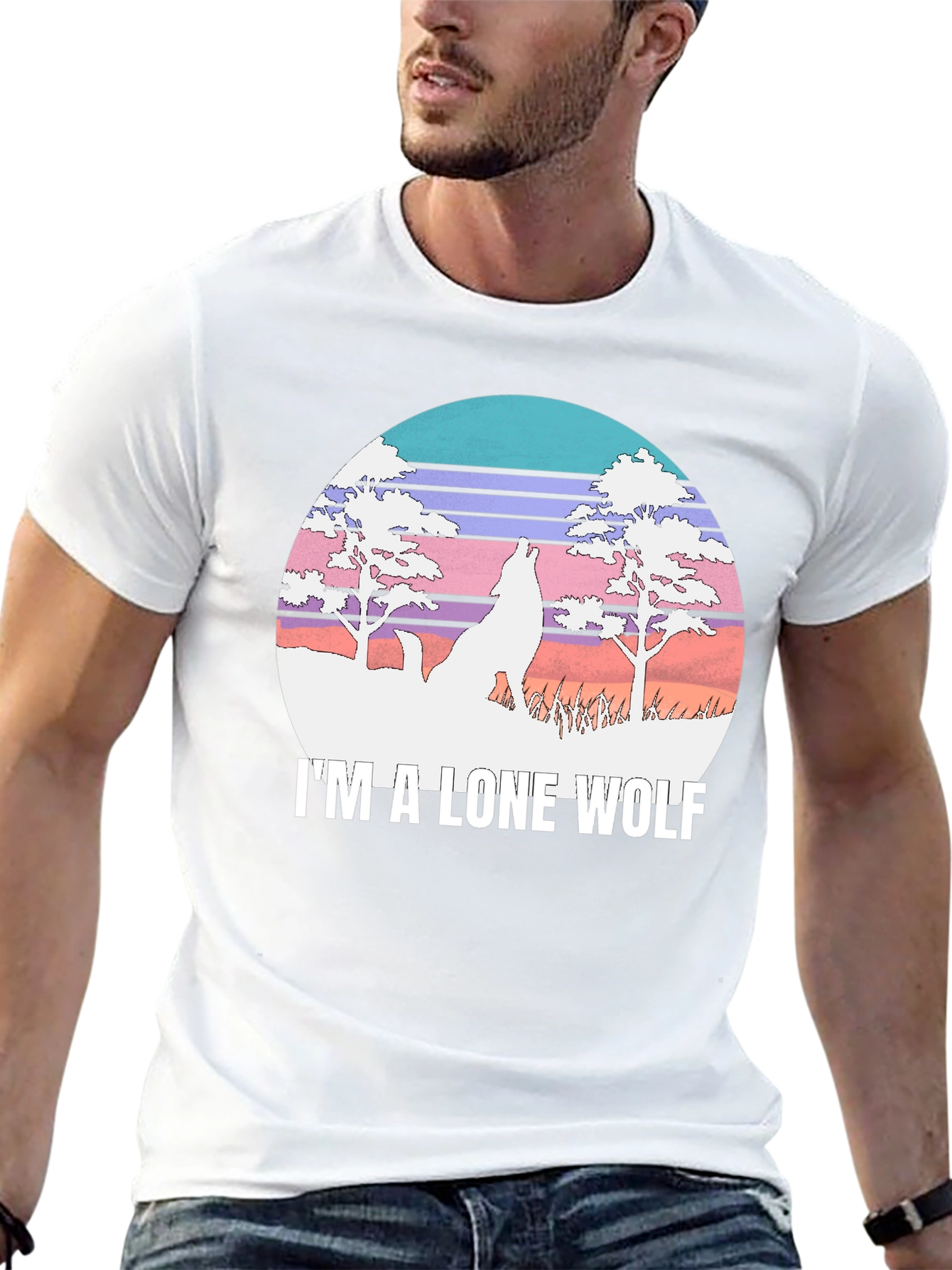 Lone Wolf Graphic Tee - Black T-Shirt