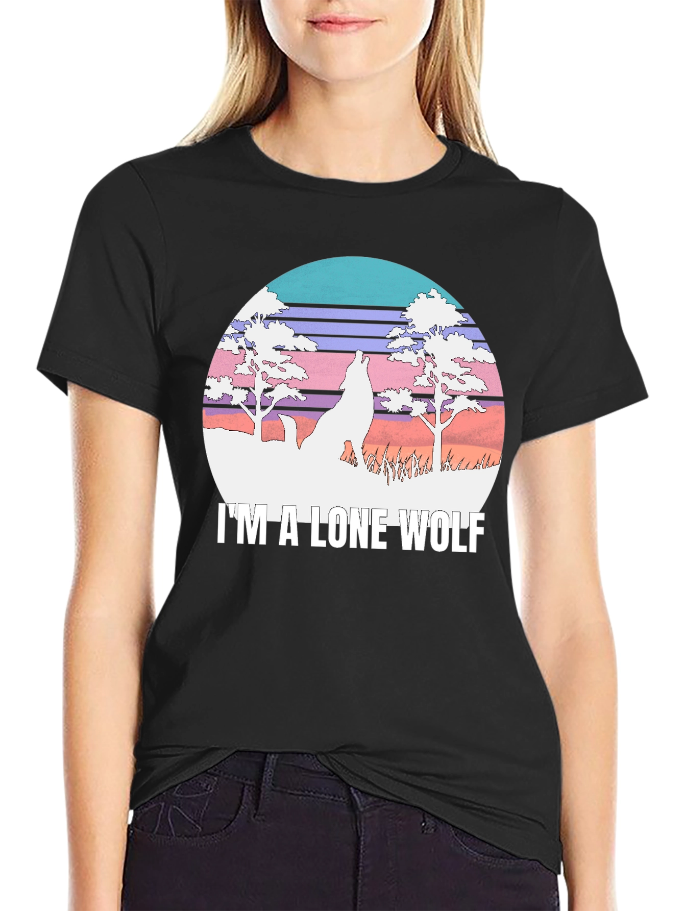 Lone Wolf Graphic Tee - Black T-Shirt