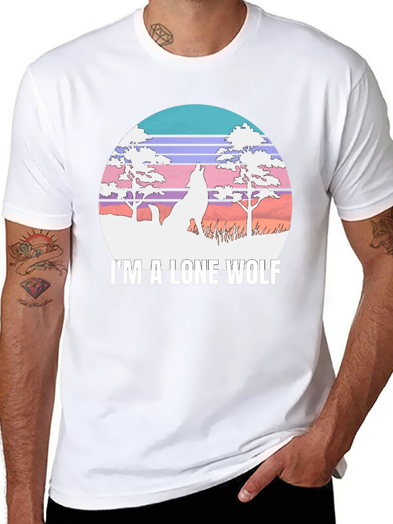Lone Wolf Graphic Tee - Black T-Shirt