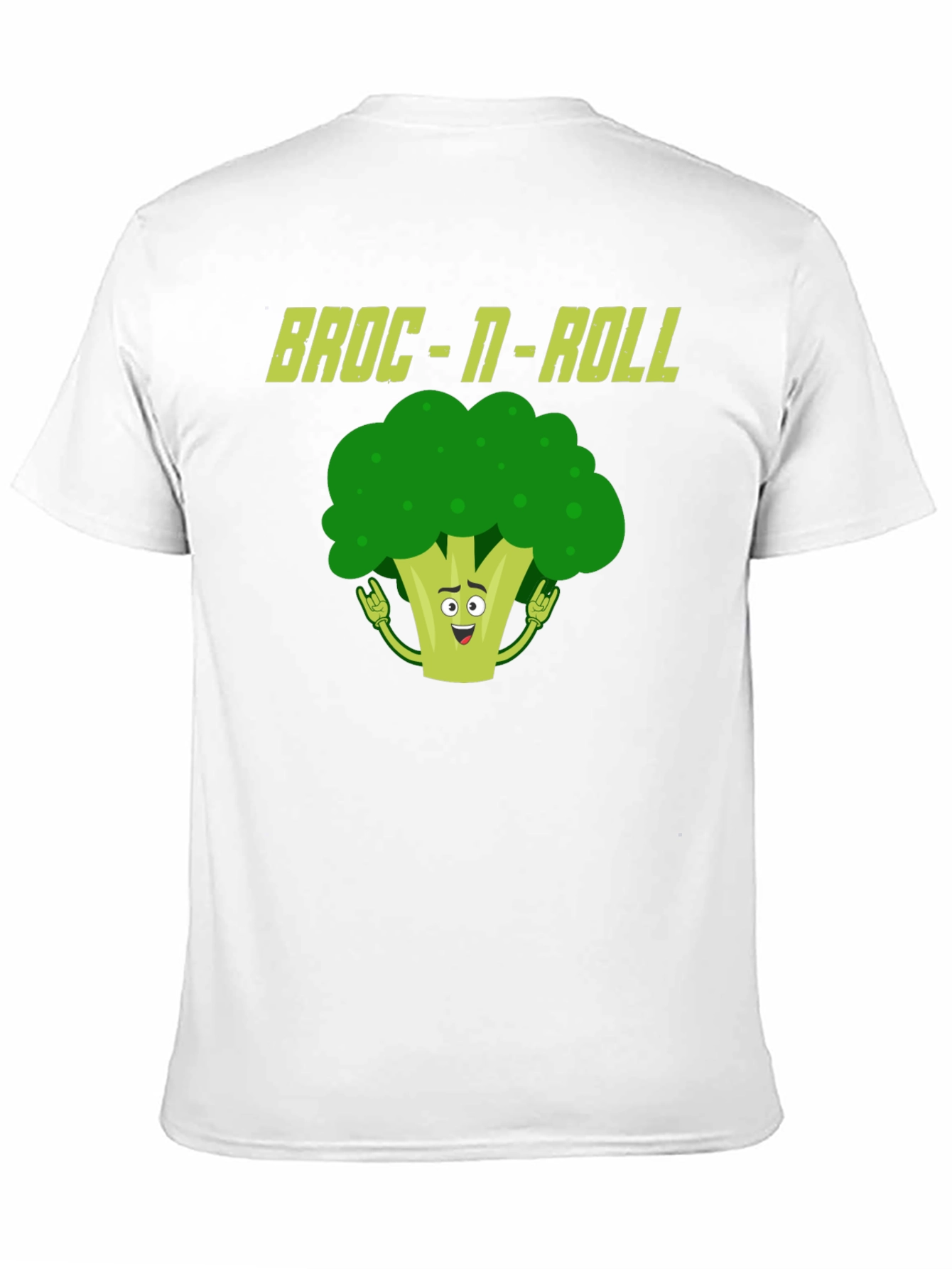 Broc-N-Roll Funny Broccoli Graphic T-Shirt
