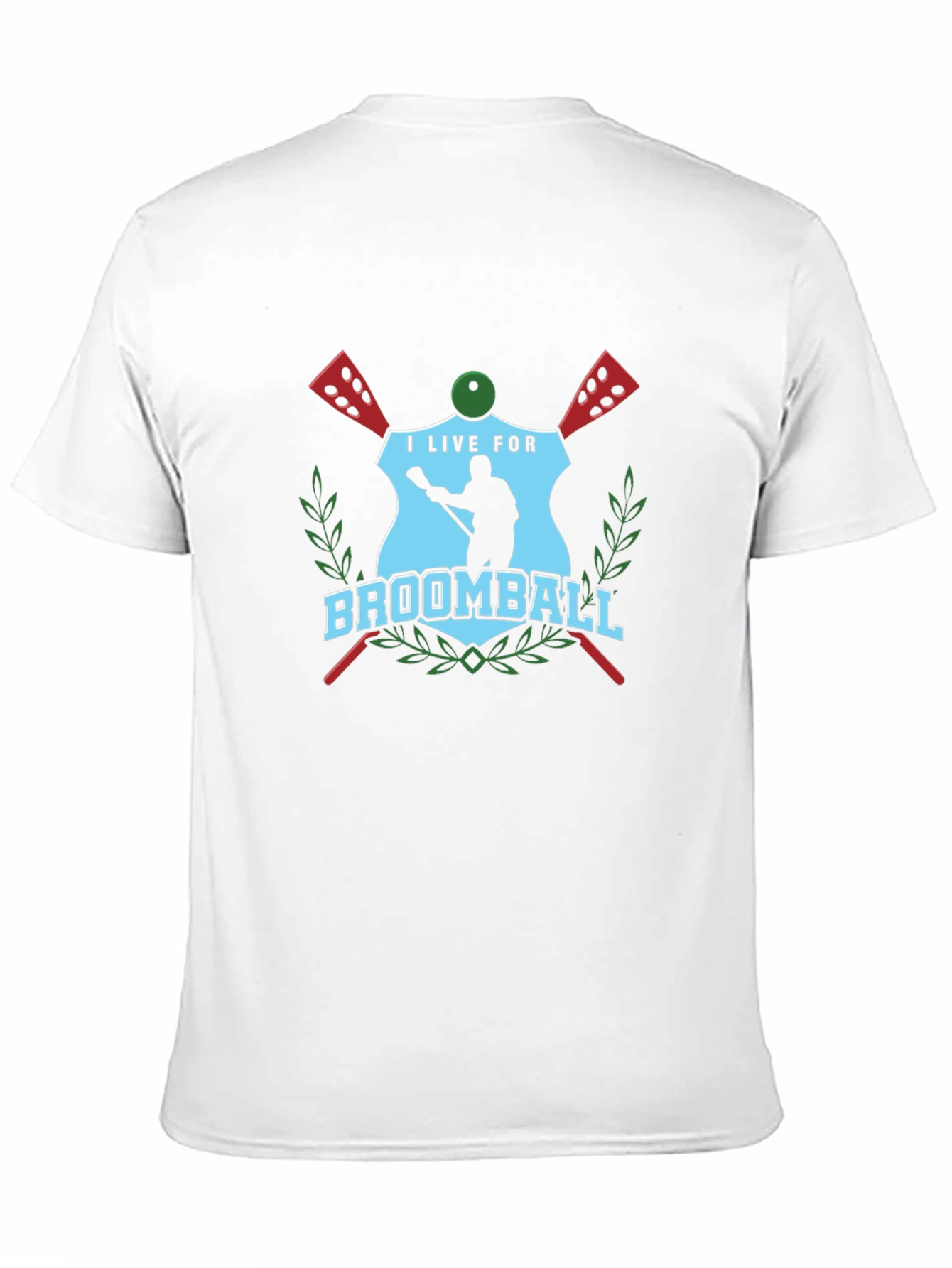 I Live For Broomball T-Shirt - Unique Design