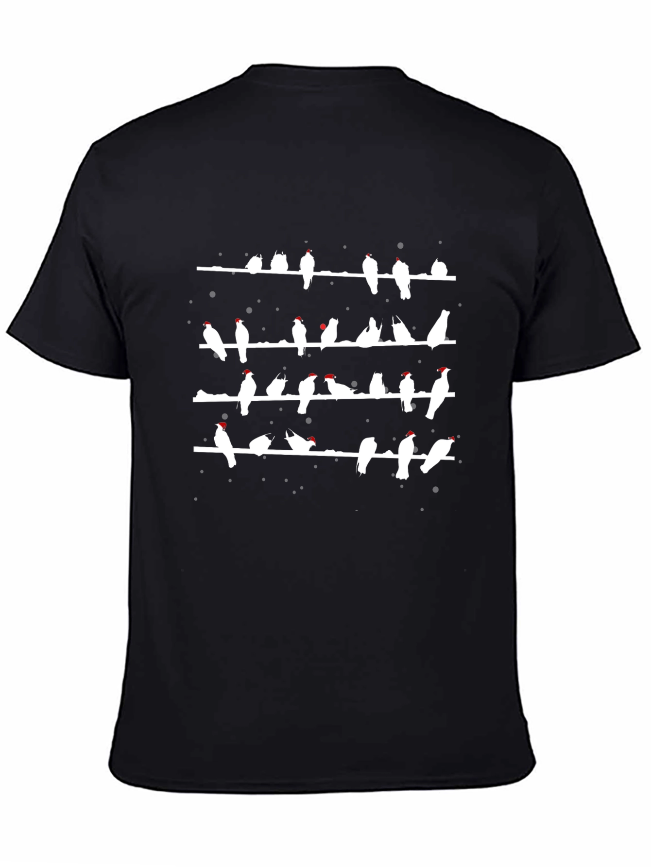 Birds on a Wire T-Shirt - Black