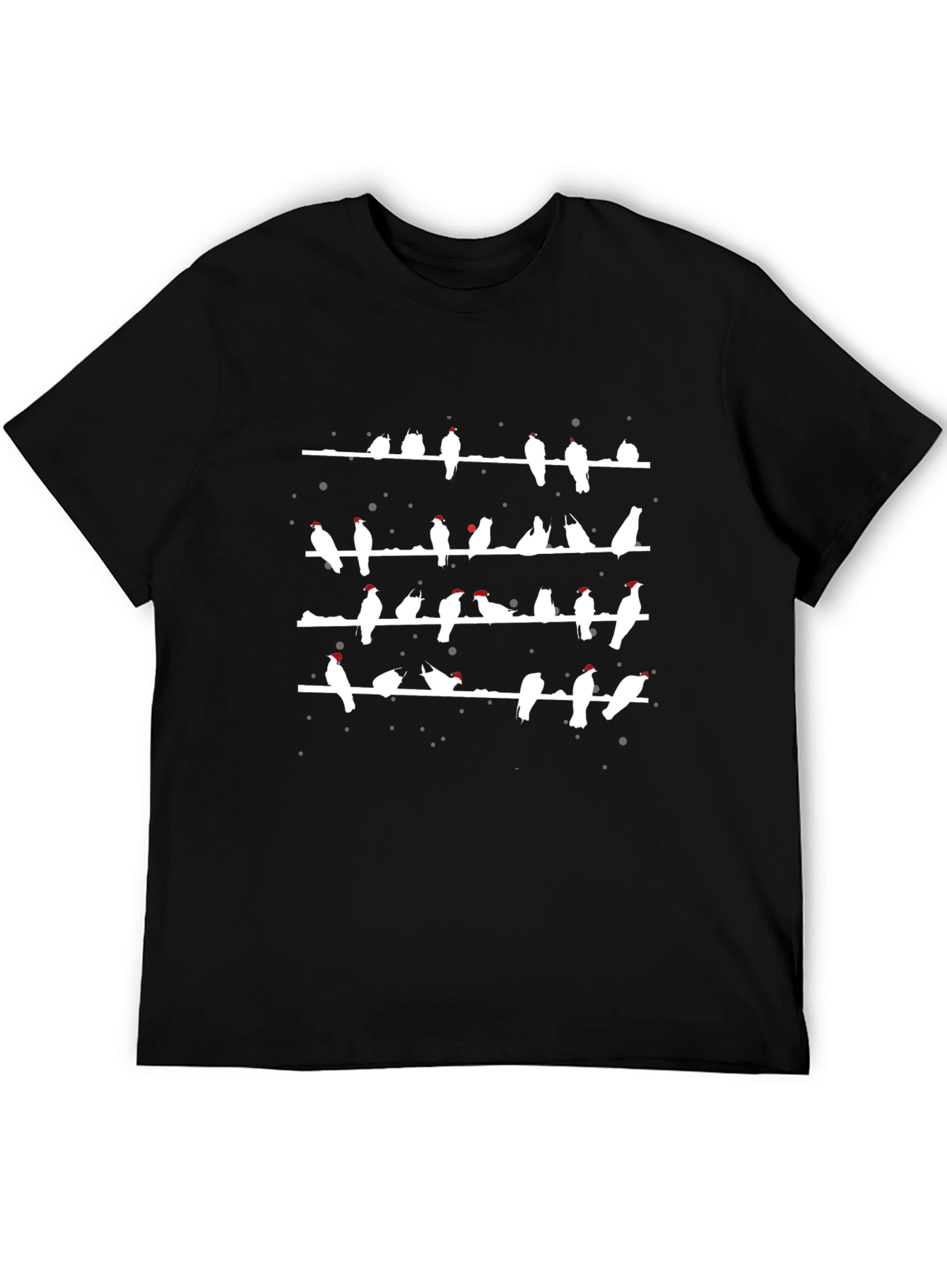 Birds on a Wire T-Shirt - Black